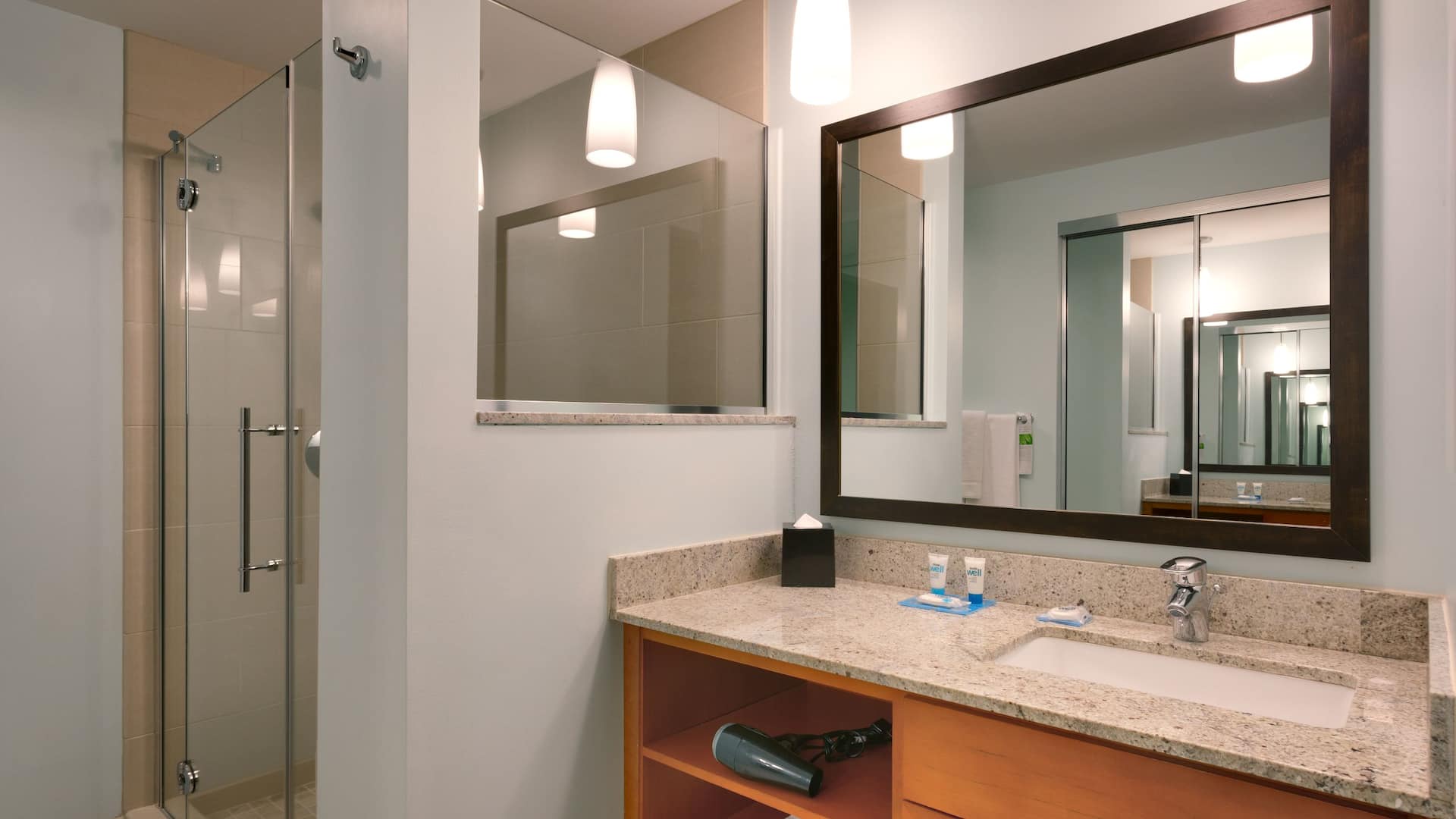 4 of 4 Hyatt House Salt Lake City/Sandy One Bedroom King Suite Shower