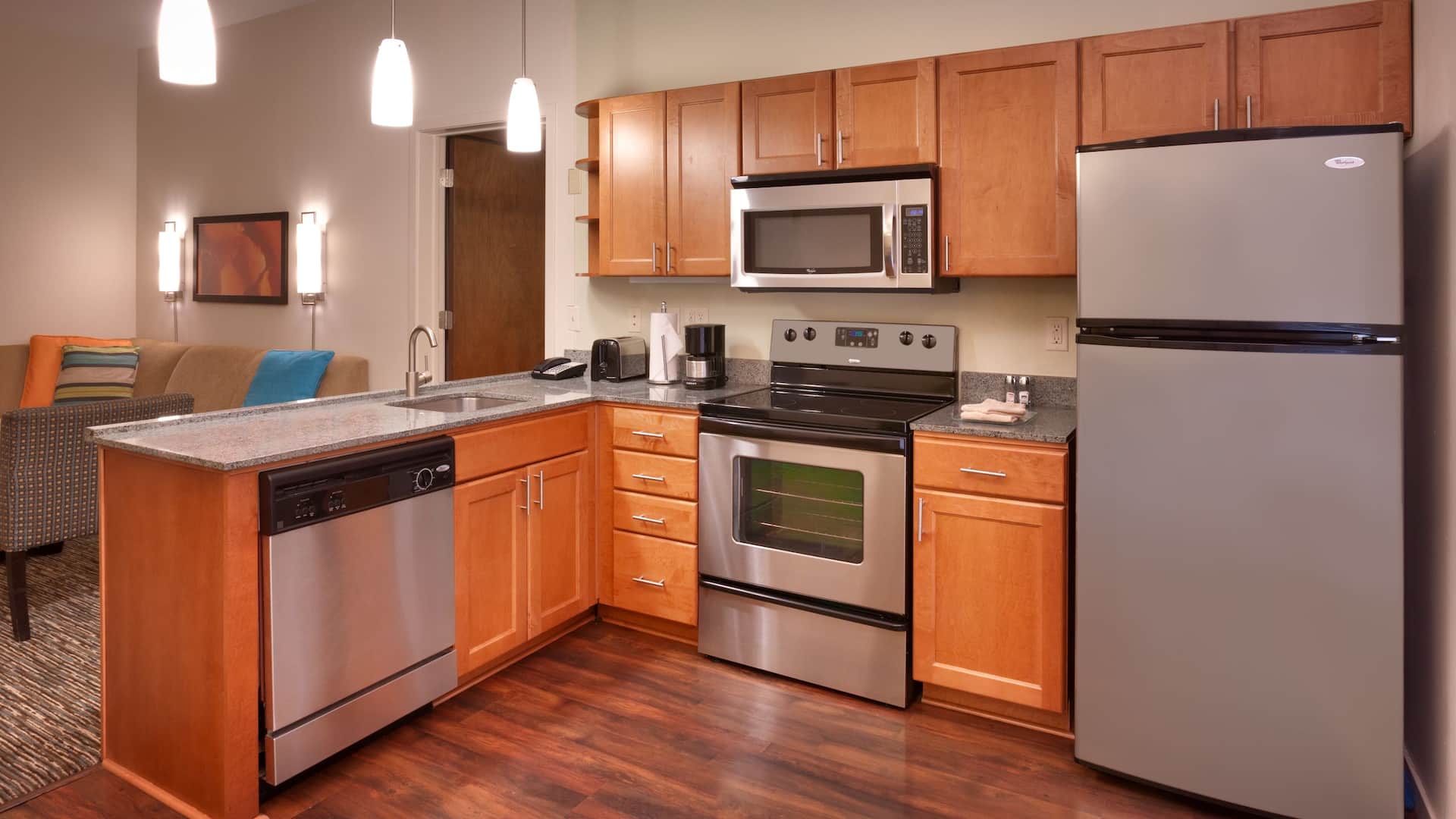 Hyatt House Salt Lake City/Sandy Two Bedroom Trio Suite Kitchen