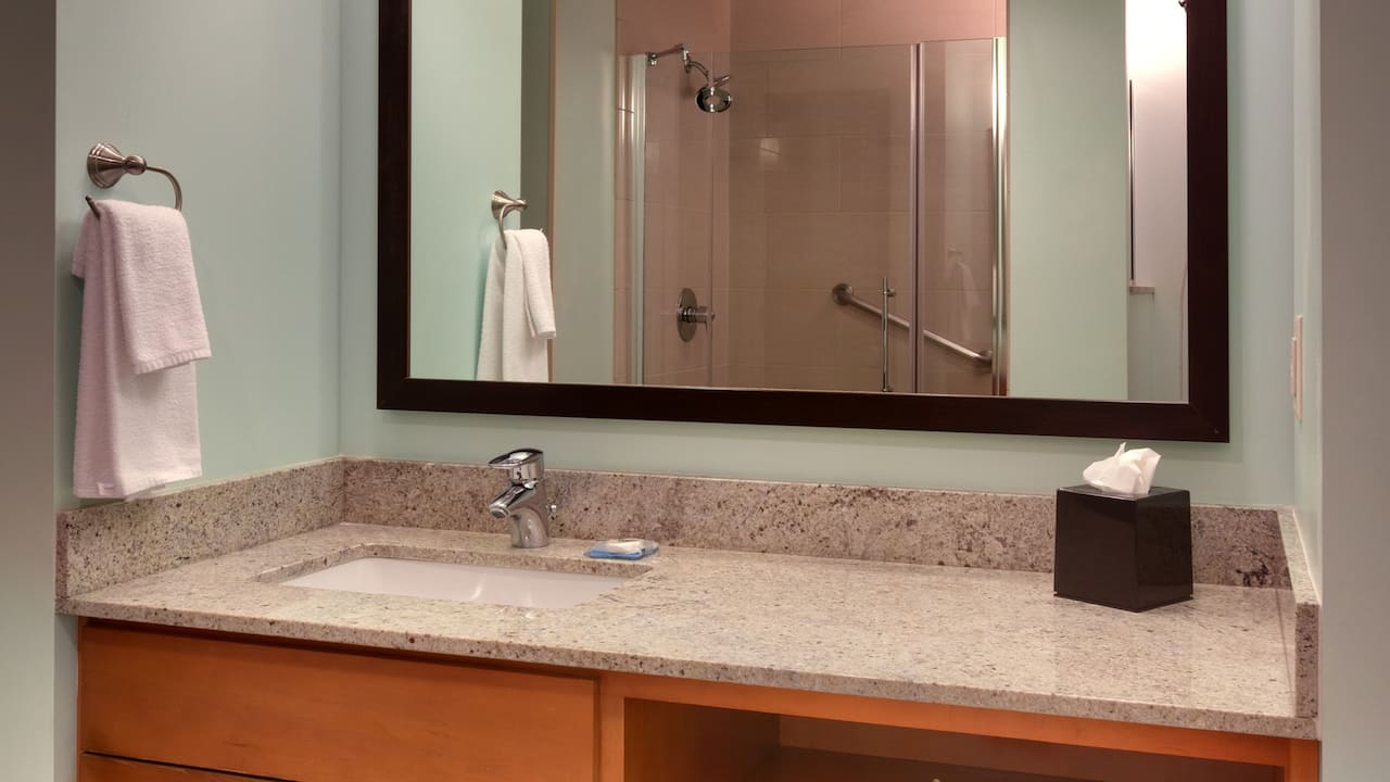 Two Bedroom Trio Suite – Bathroom Vanity – Hyatt House Hotel Salt Lake City/Sandy