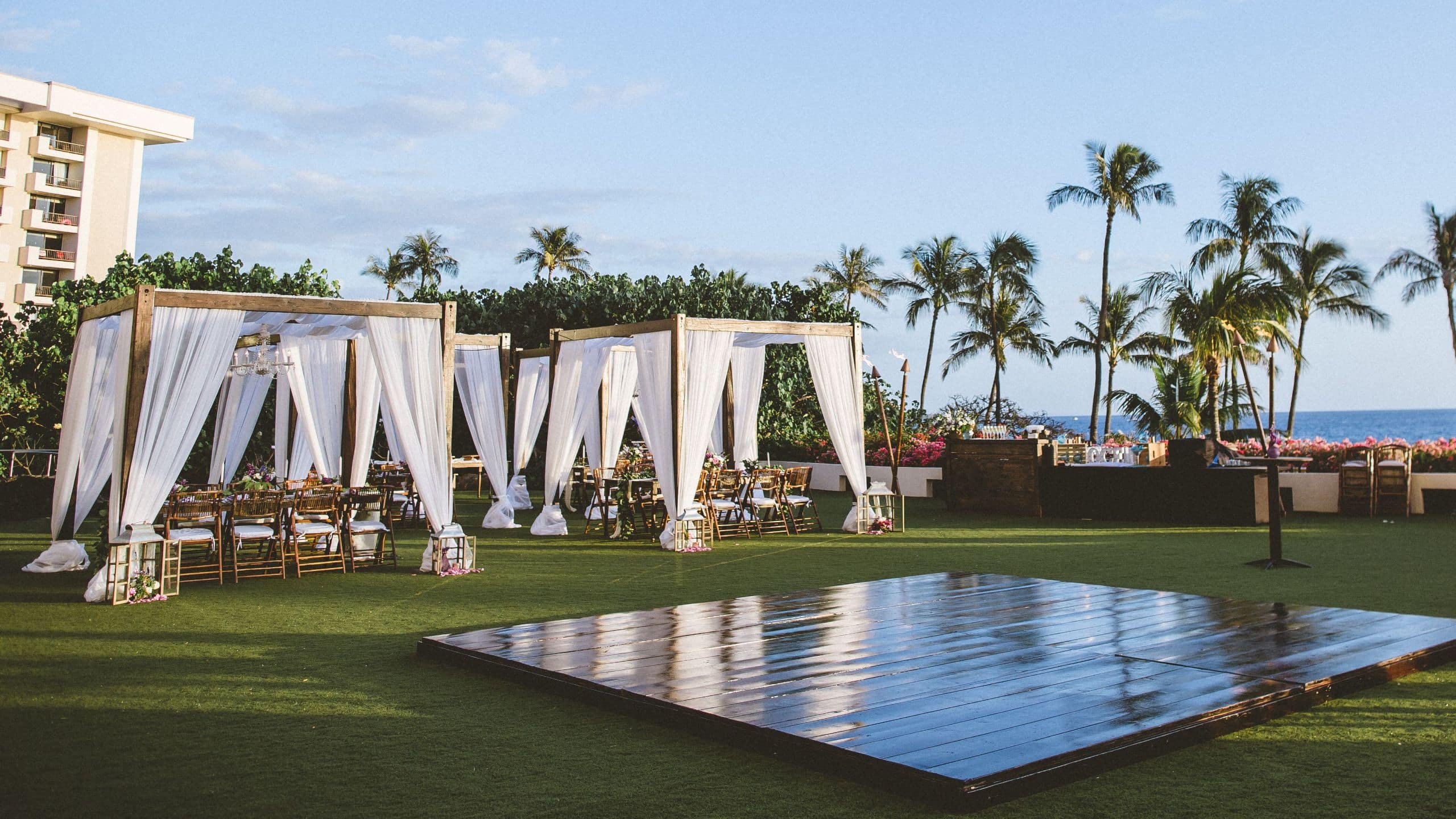 Hyatt Regency Maui Resort and Spa Wedding Dance Floor