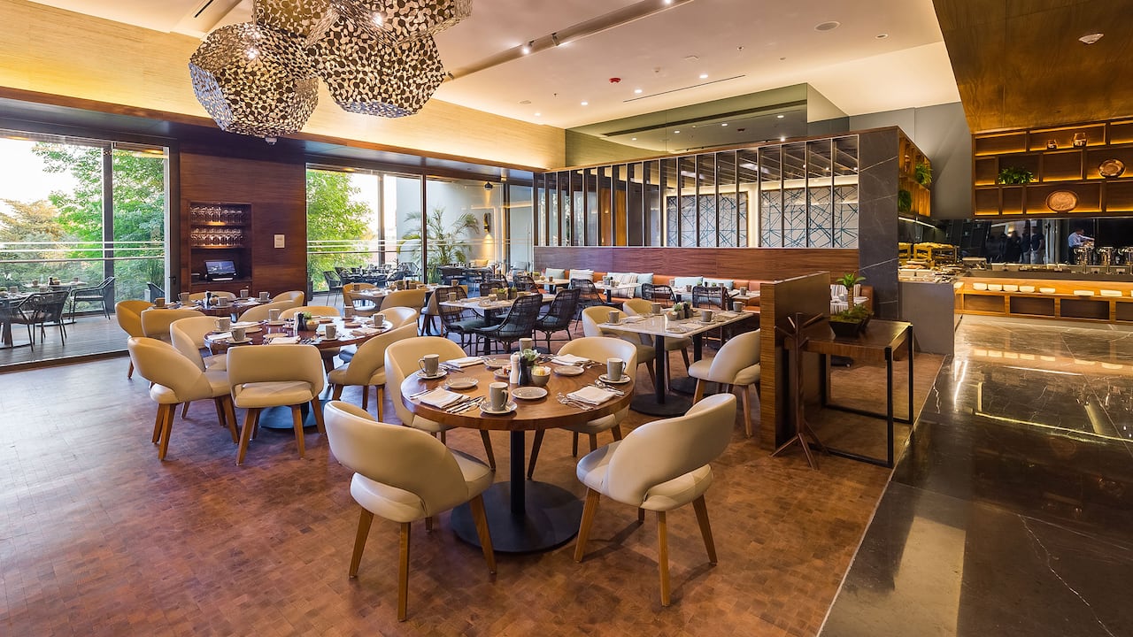 Cassola restaurant dining room with lots of natural light