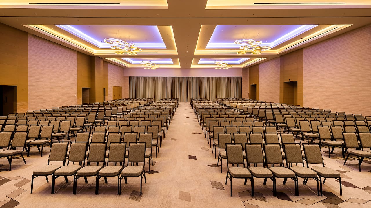 Large event space, Regency Ballroom, in theater setup