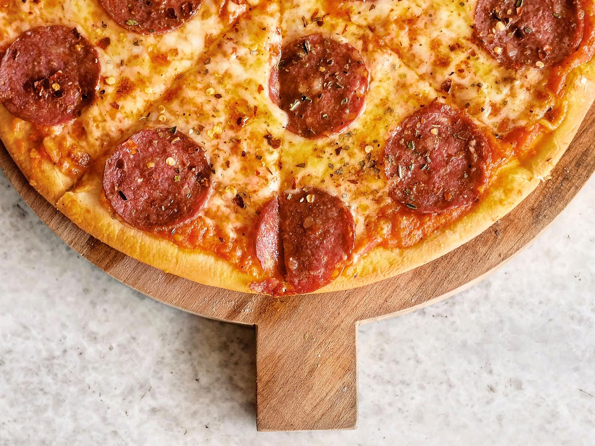 Grand Hyatt Bali Salsa Verde Italian Restaurant Pepperoni Pizza