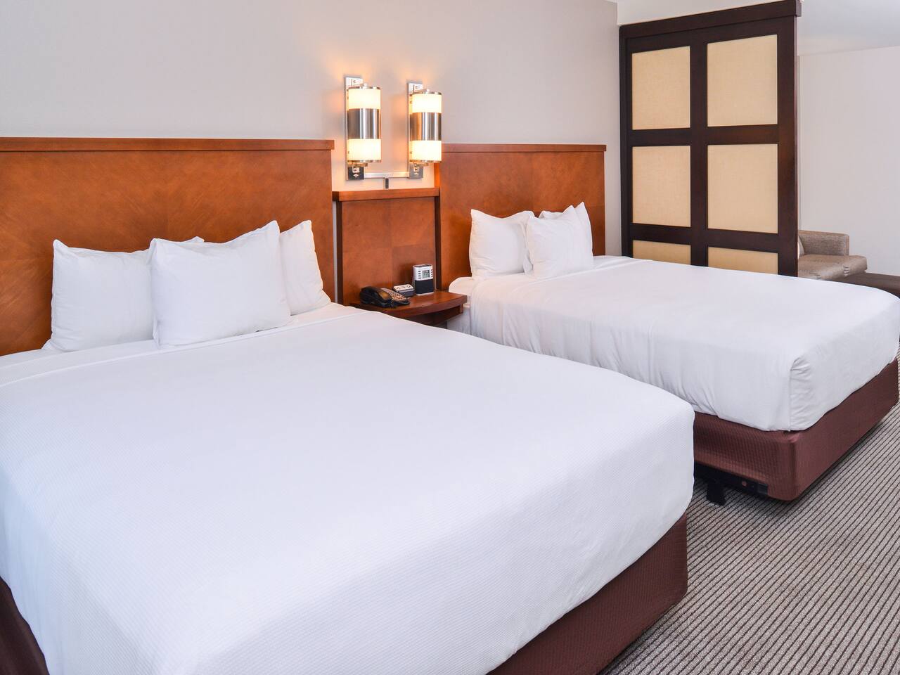 two queen beds