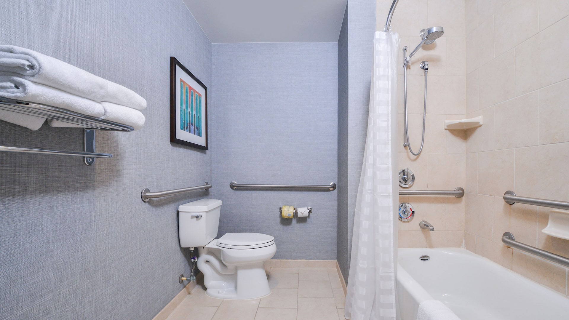 2 of 2 Hyatt Place Chesapeake/Greenbrier Queen Bathroom