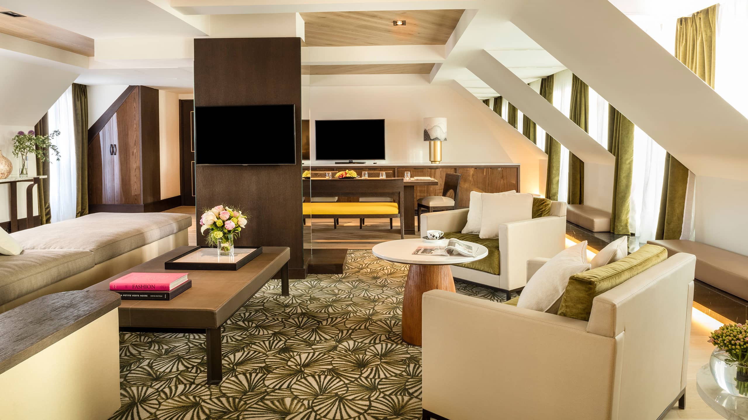 2 of 5 Hyatt Paris Madeleine Presidential Suite Living Room Overview