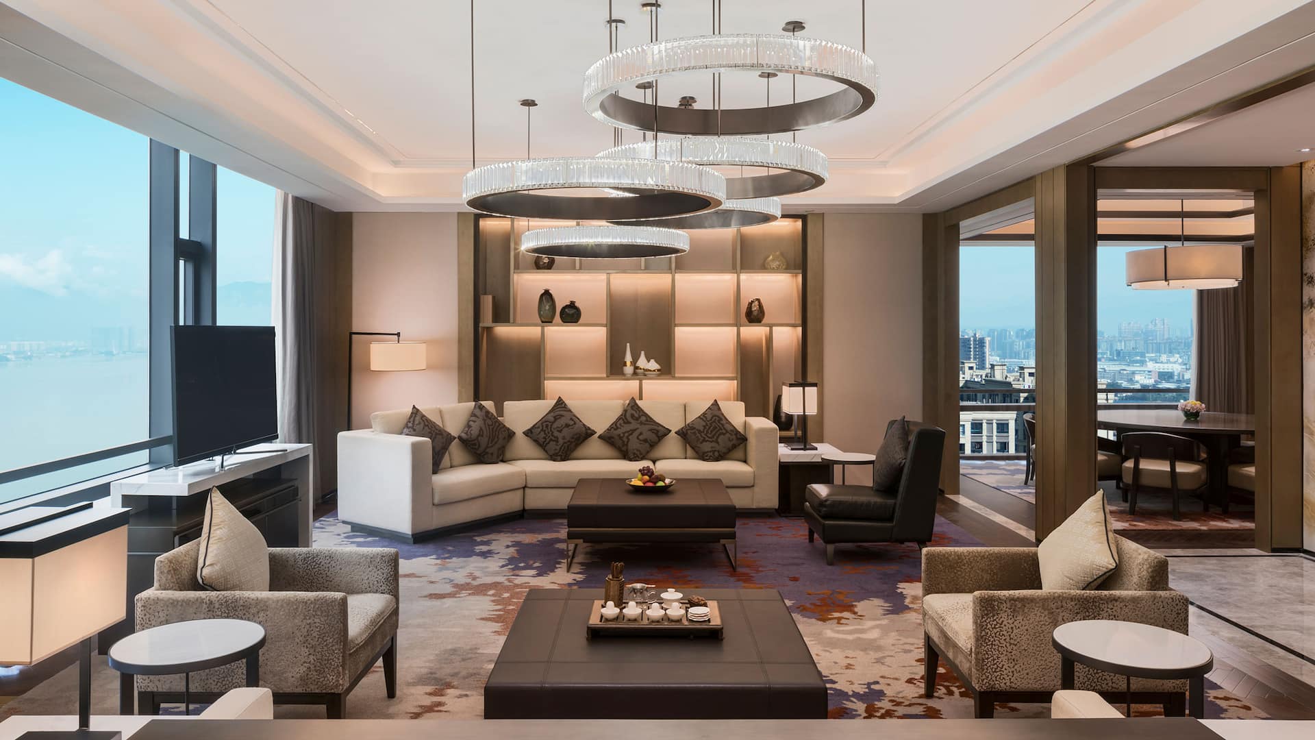 Hyatt Regency Fuzhou Cangshan Rooms Presidential Suite Livingroom