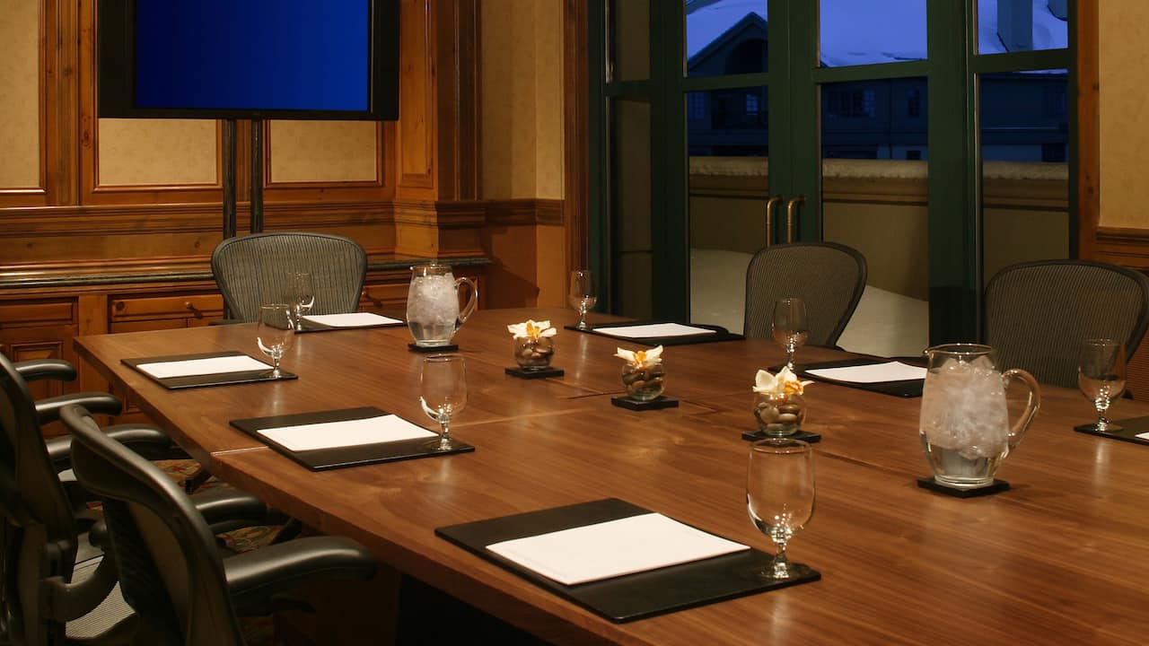 Boardroom Meeting Space Park Hyatt Beaver Creek Resort and Spa