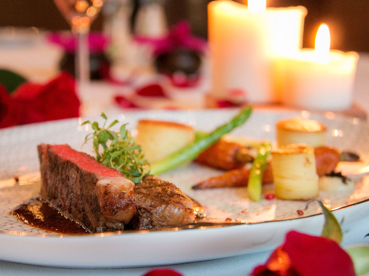 Steak House Valentine Steak Candle