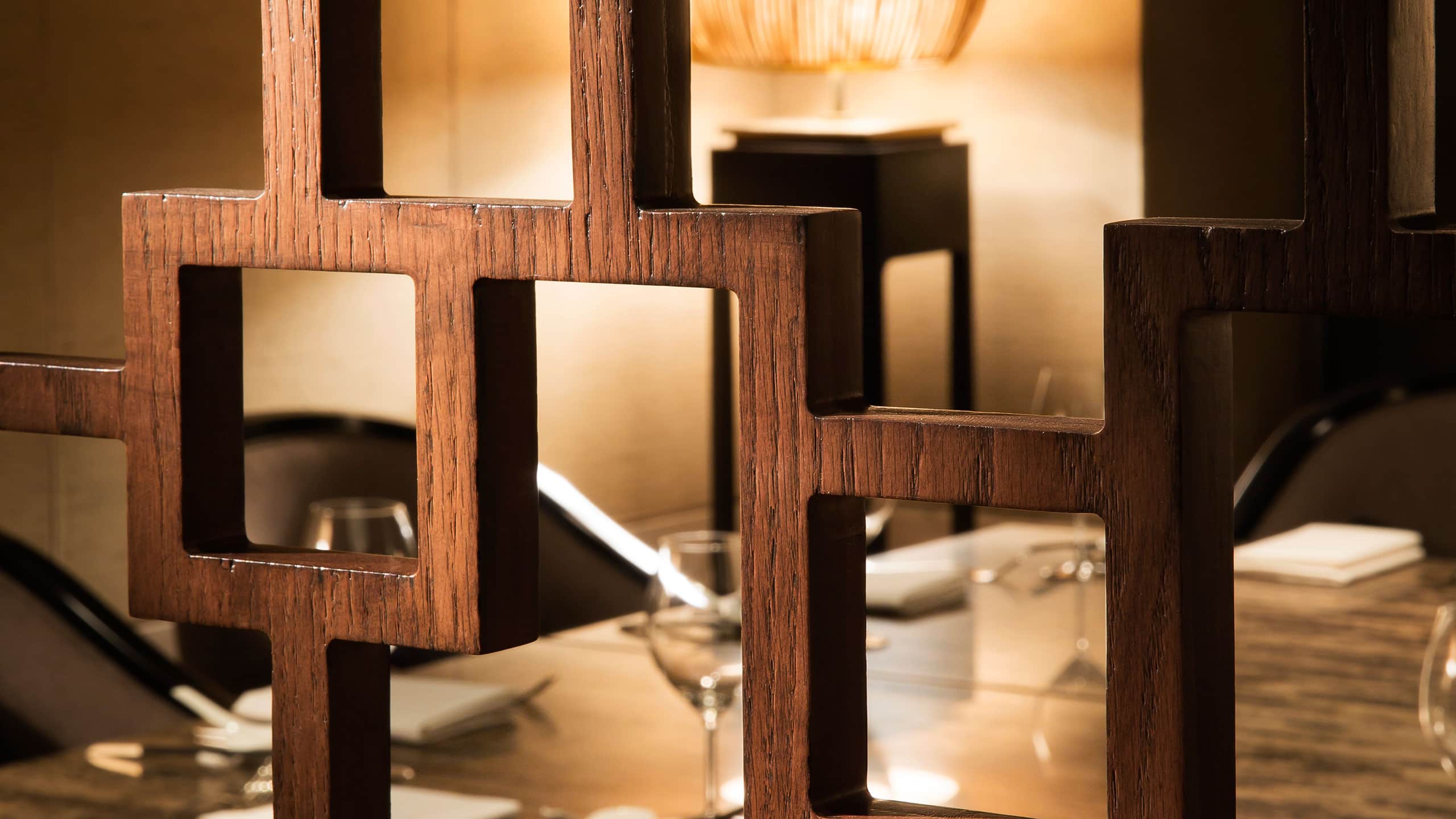 Park Hyatt Changbaishan Dining Room Wooden Screen