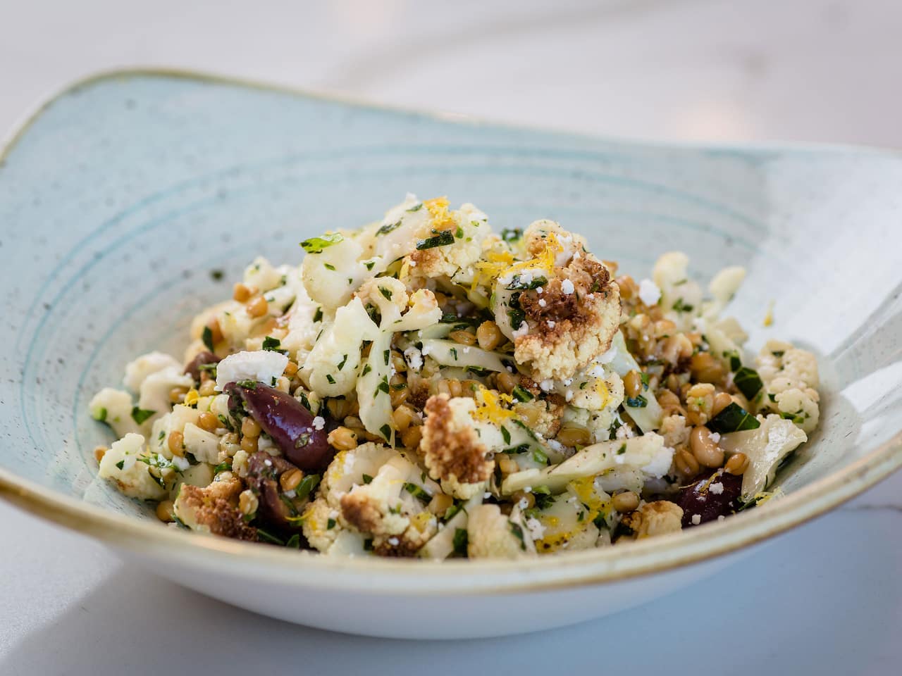 Cauliflower Salad at Moss + Oak Savannah Eatery at Hyatt Regency Savannah