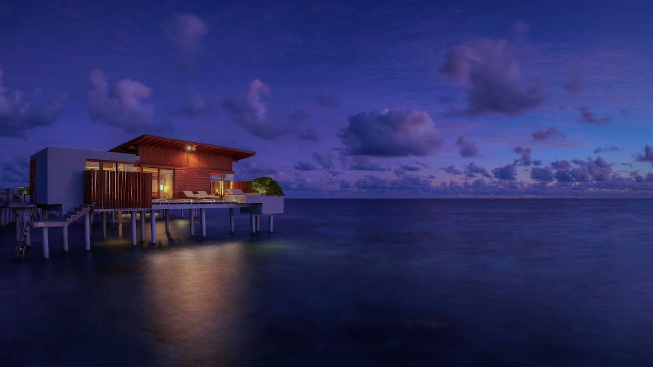Park Water Villa Exterior Evening