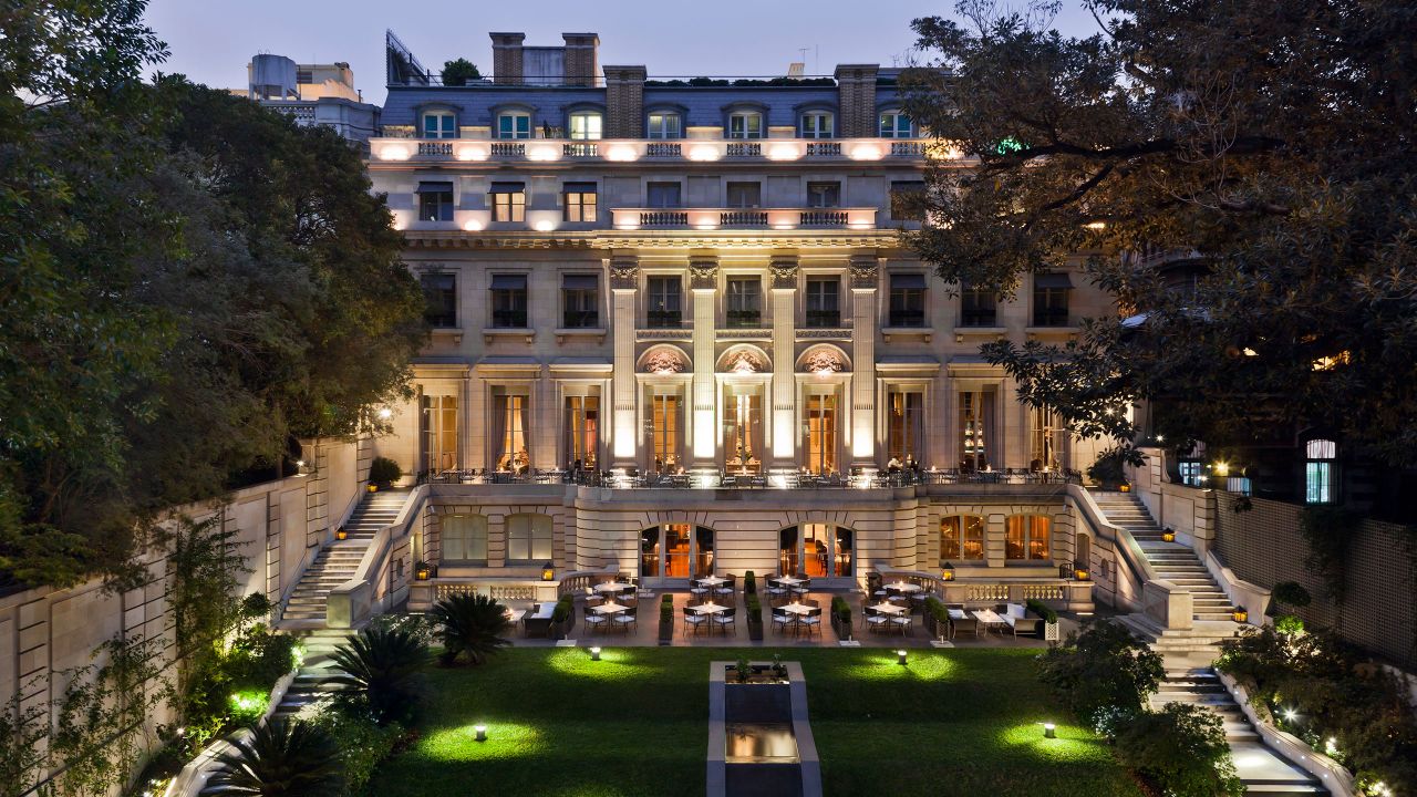 5 Star Buenos Aires Hotel Palacio Duhau Park Hyatt Facade And Garden Entryway