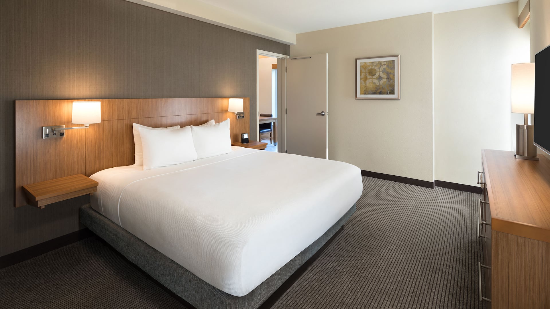 Hyatt Place Biloxi King Suite Gulf View Bed