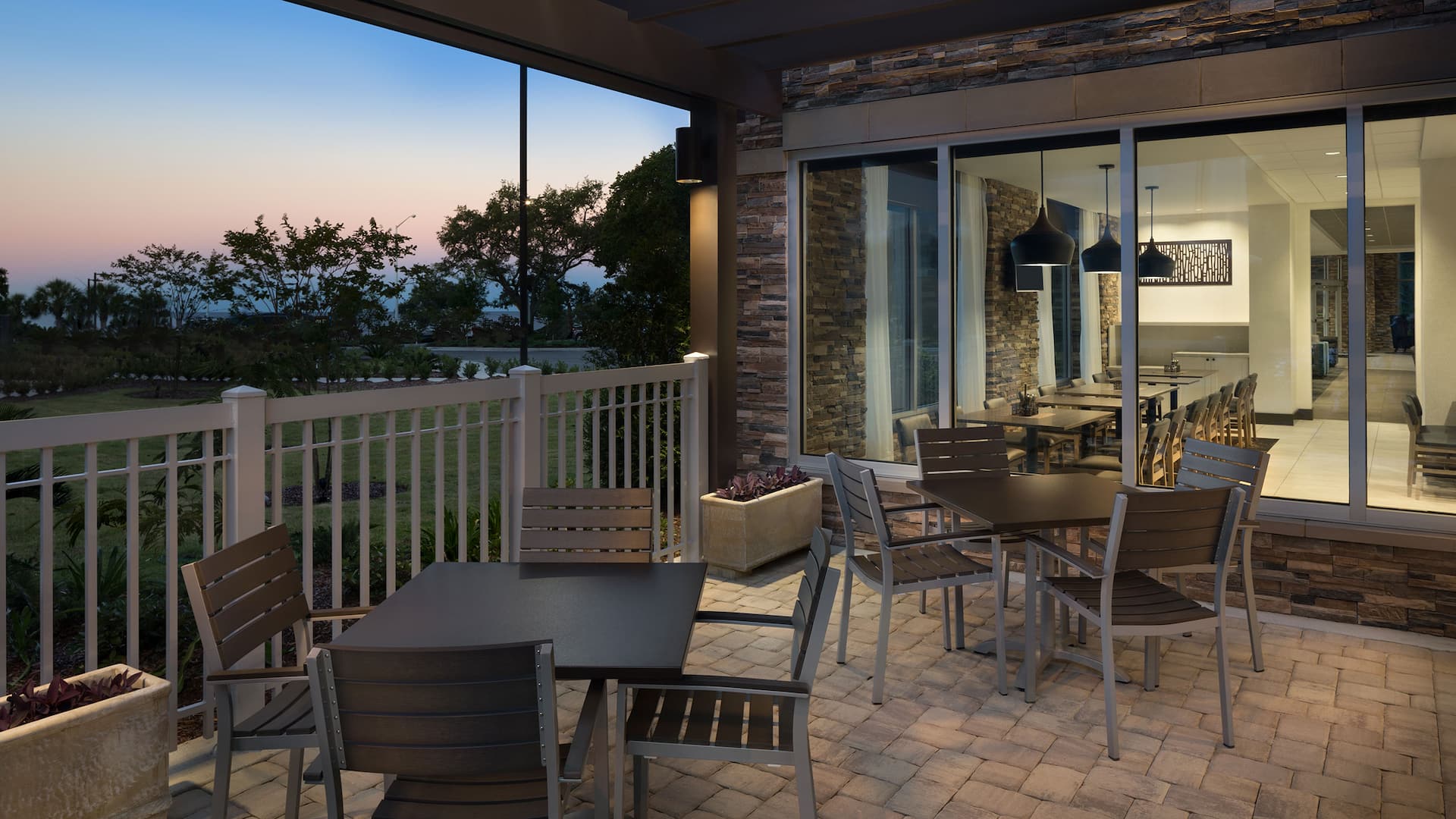 Hyatt Place Biloxi Veranda Dusk
