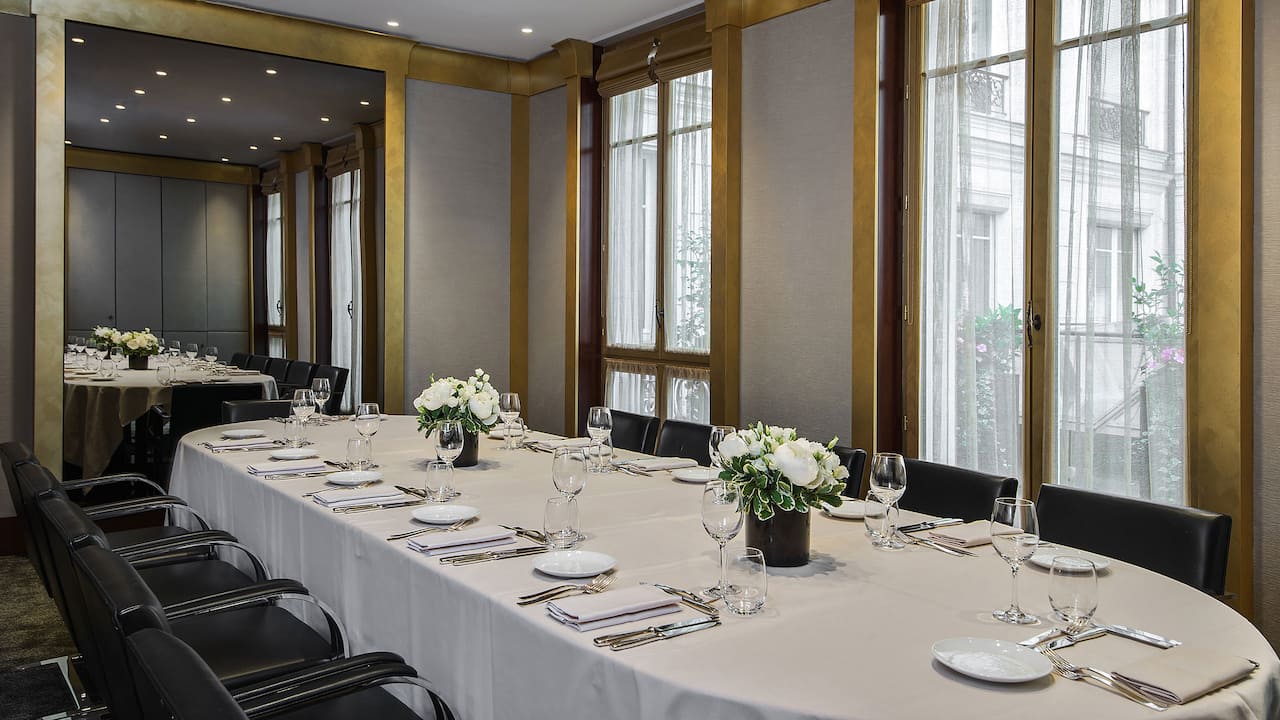 Meeting room – Dinner setup - Hotel Park Hyatt Paris-Vendôme Palace