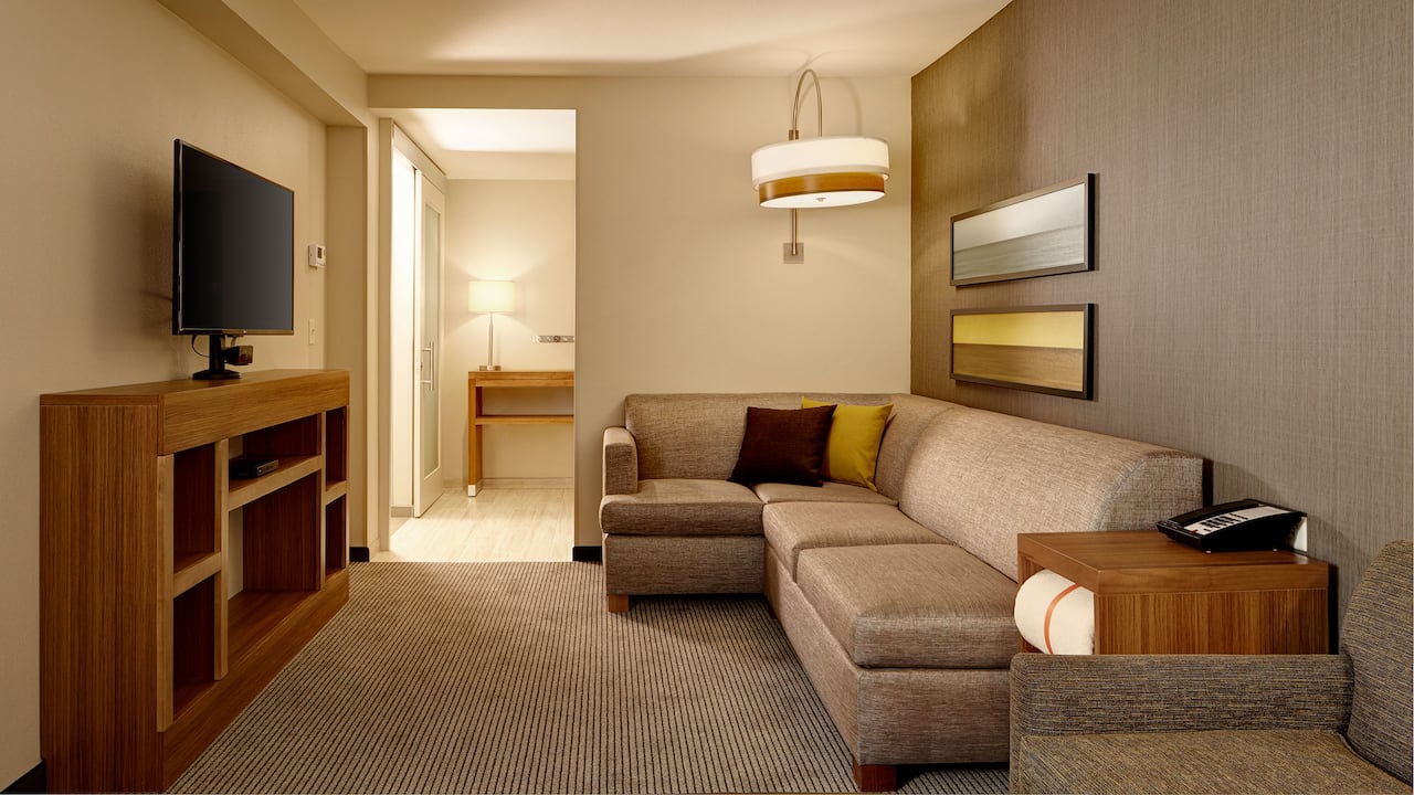 One Bedroom Suite Living Area - Hyatt Place Madison/Verona