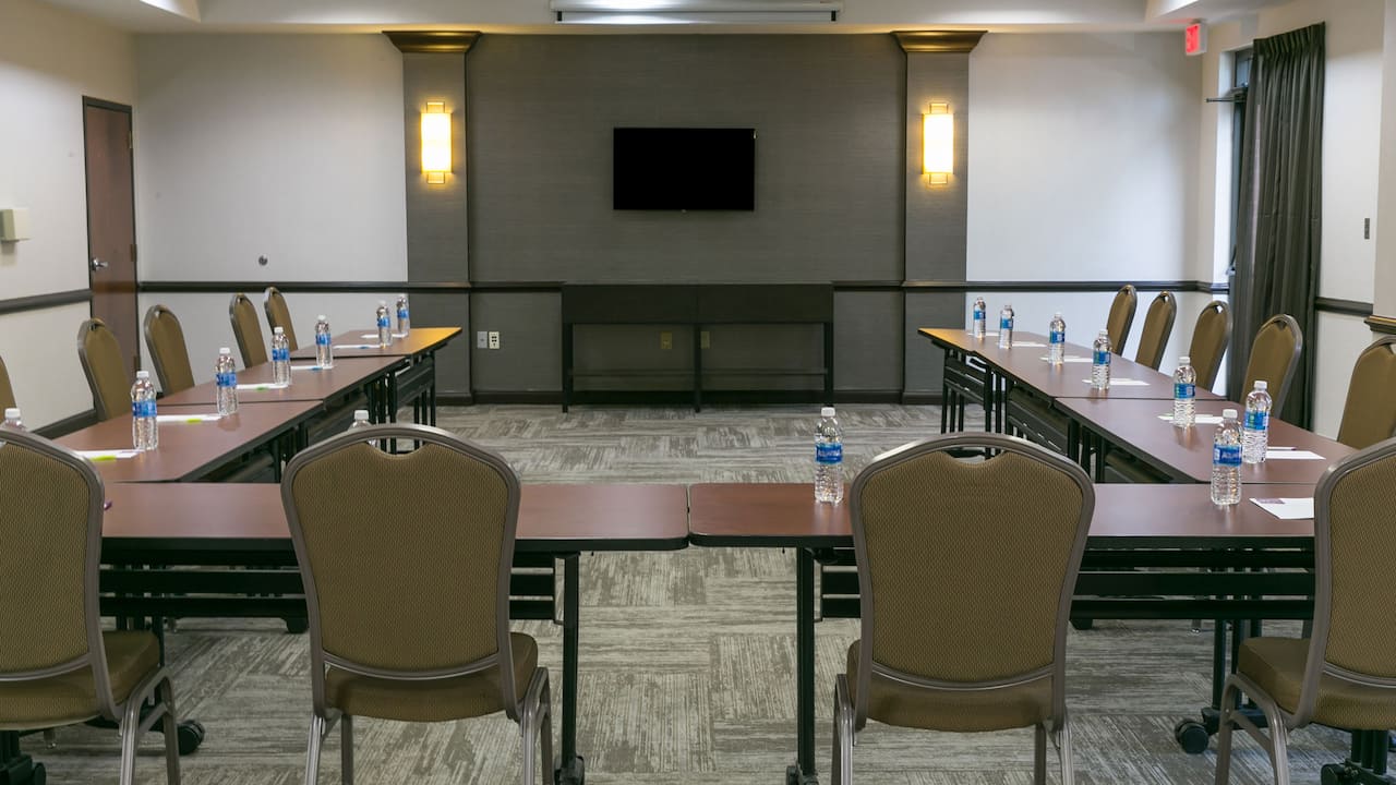 Meeting room inside a hotel in historic Franklin, TN