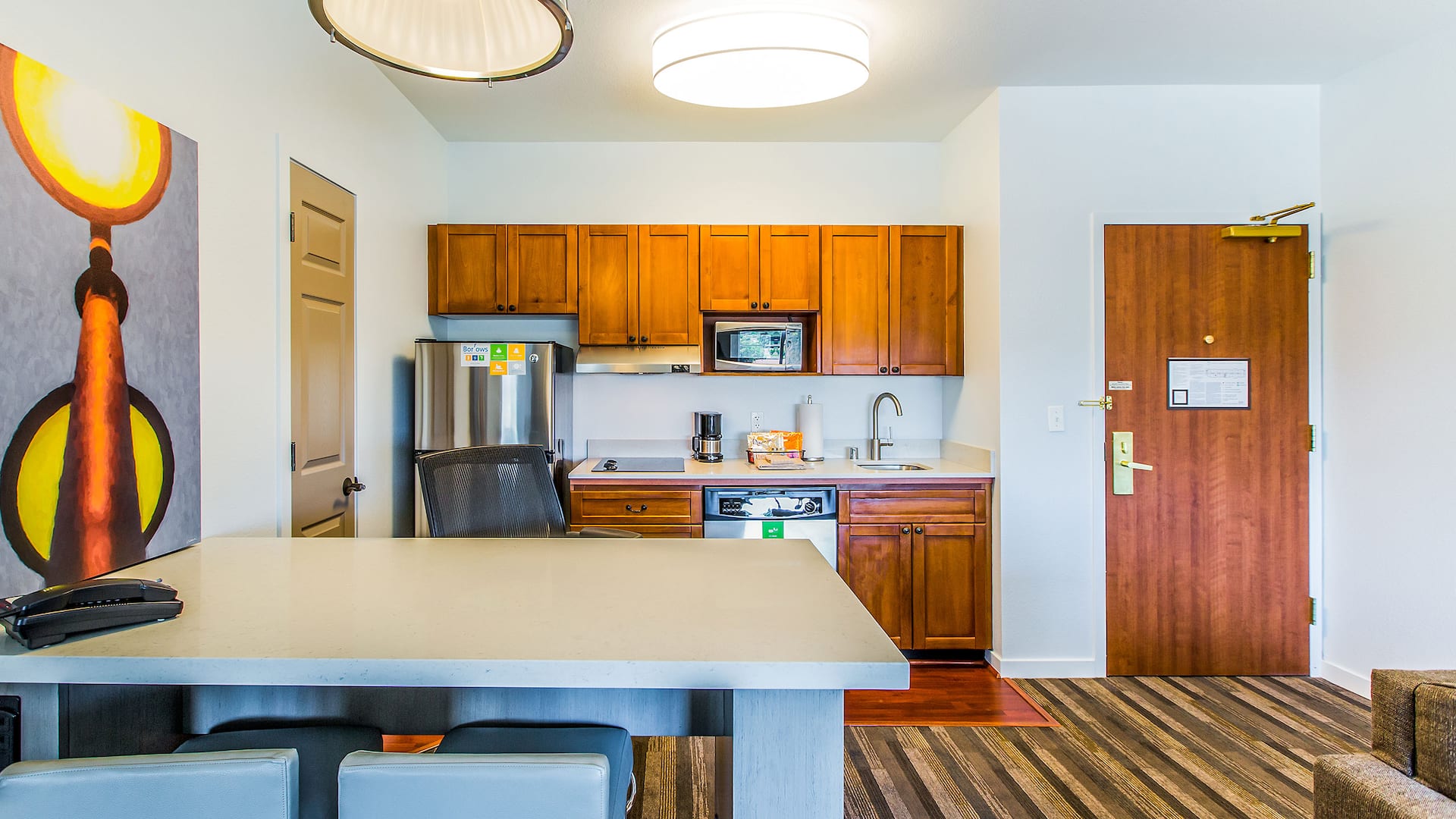 2/3 Hyatt House Santa Clara One Bed Kitchen