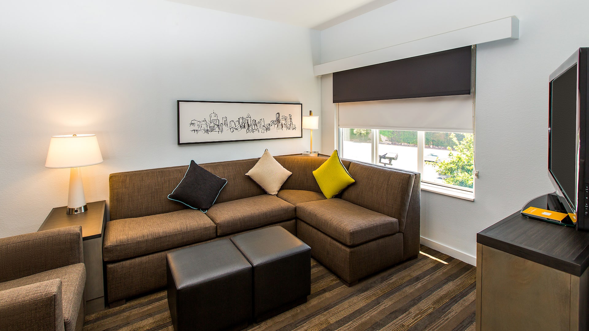 Hyatt House Santa Clara One Bedroom Living Room