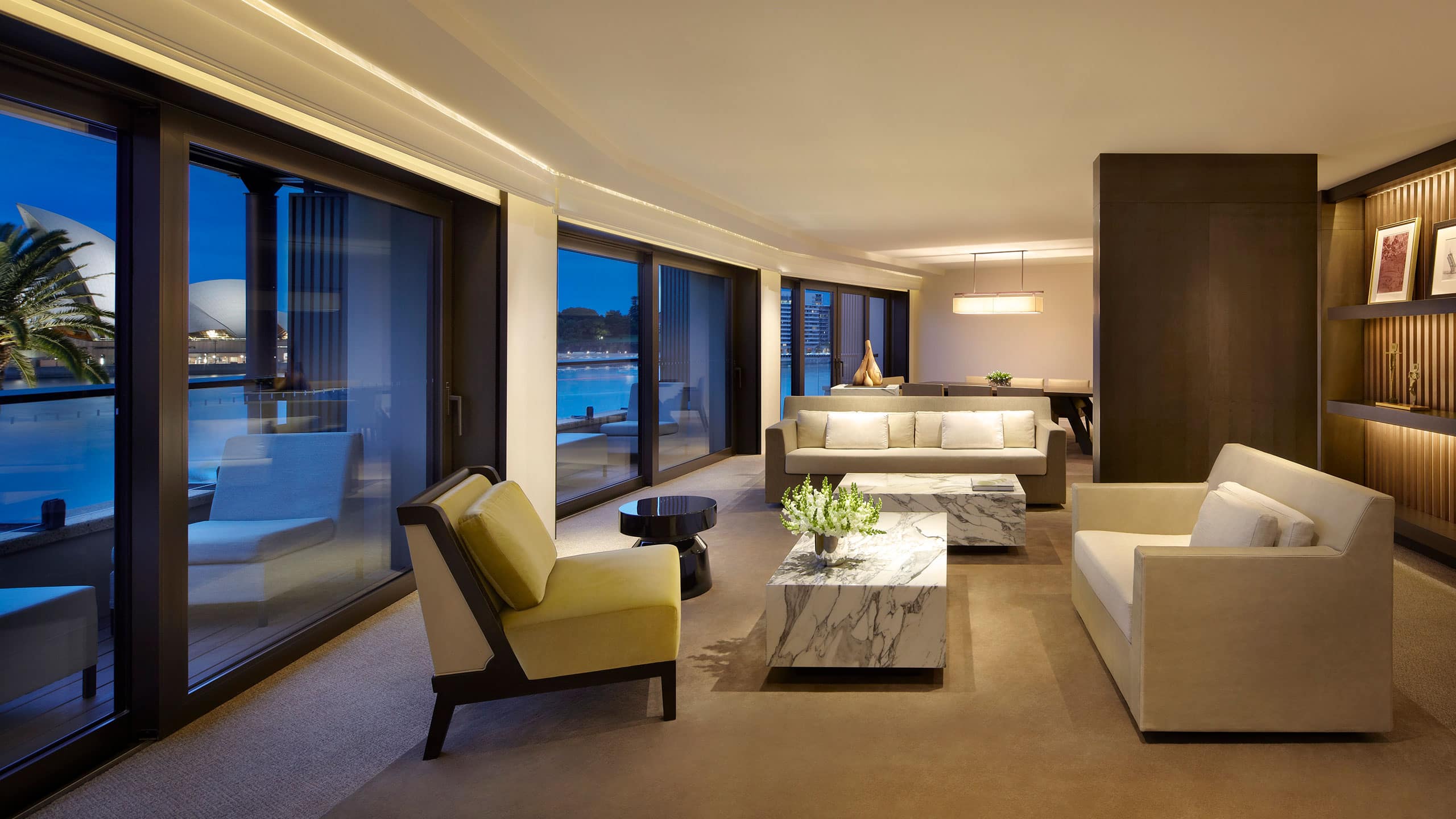 Park Hyatt Sydney Opera Suite Lounge Area View