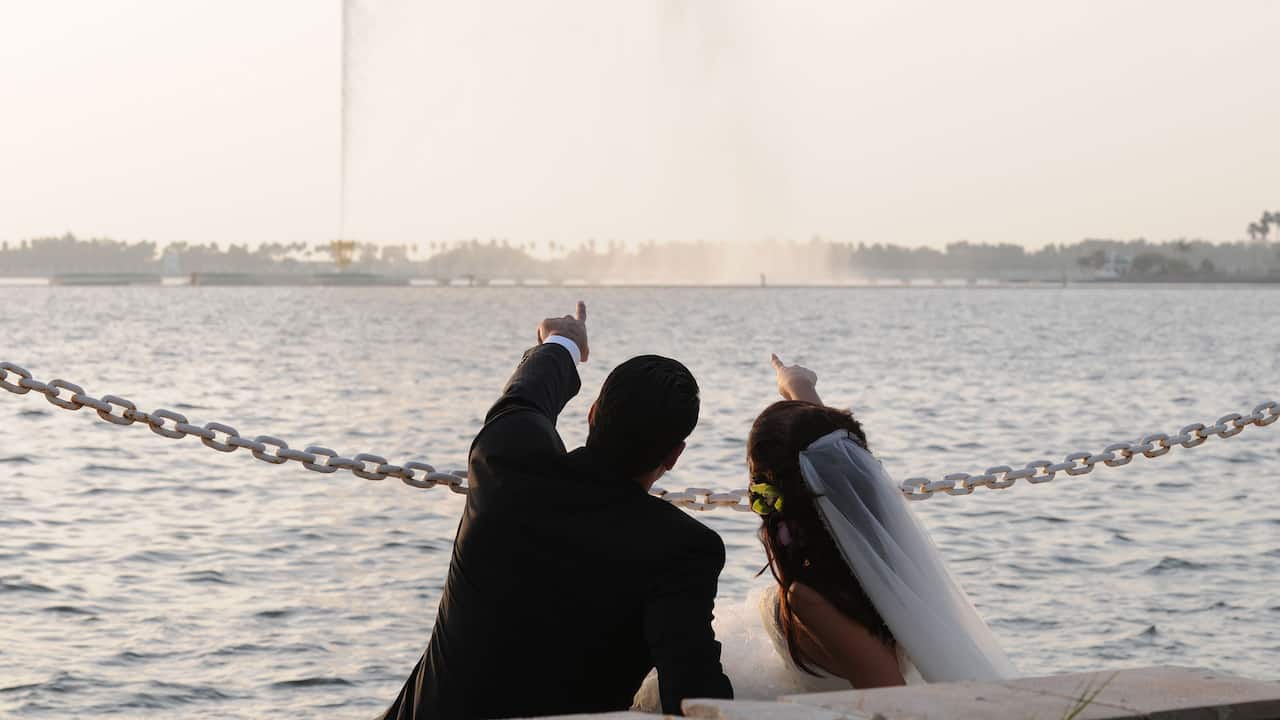 Bride and Groom Fountain