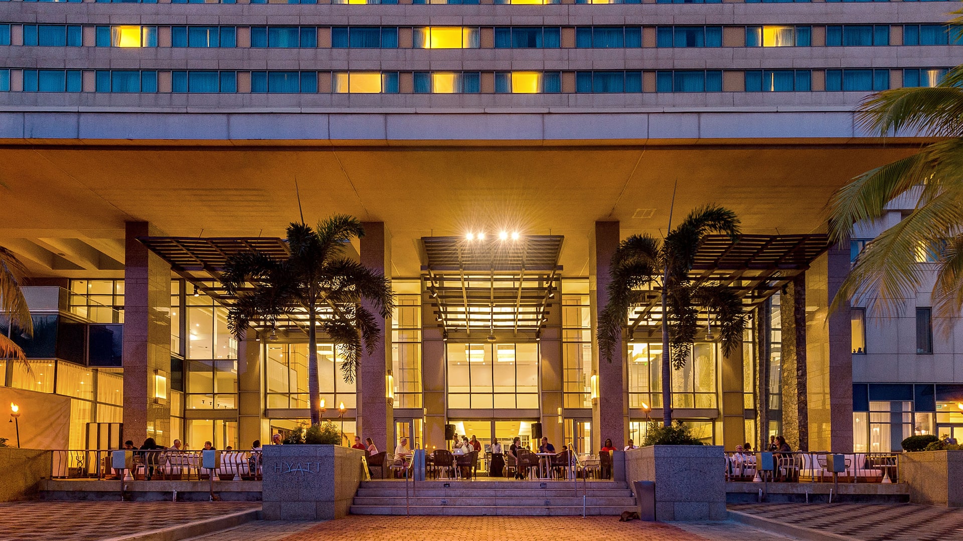 Hyatt Regency Trinidad Hotel Facade Waterfront