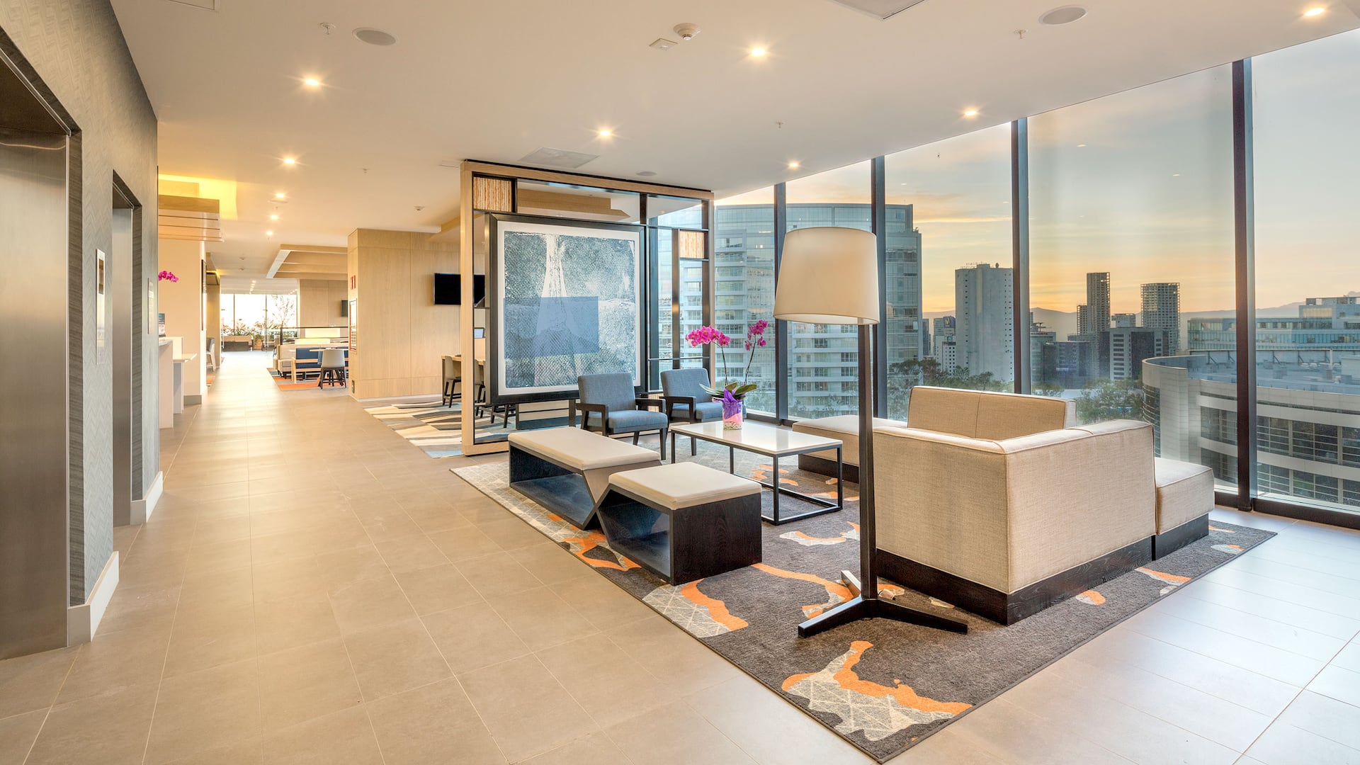 Hyatt House Mexico City / Santa Fe Lobby Sunrise