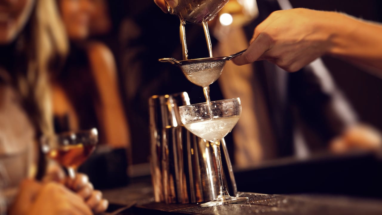 cocktails in bar and restaurant peru