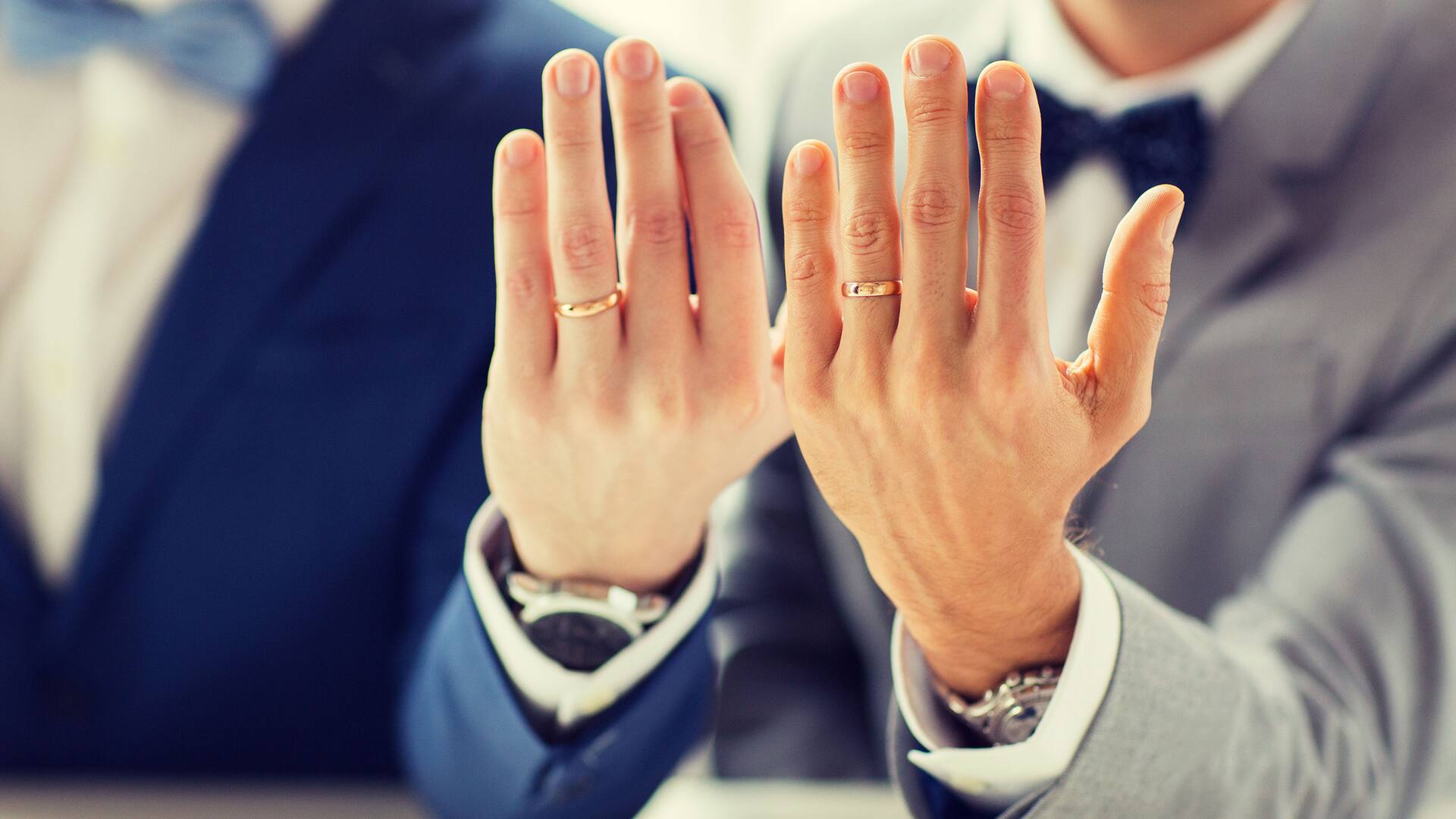 Hyatt Centric Wedding Ring Hands