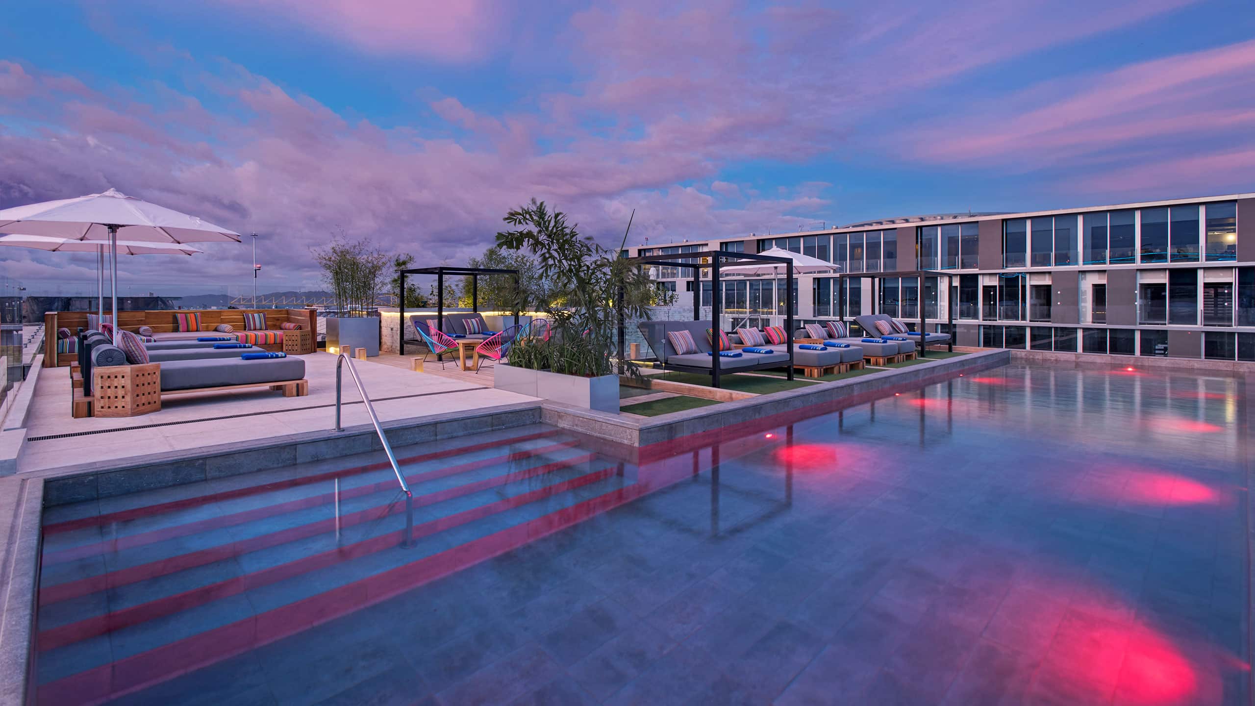 Hyatt Centric Guatemala City Pool Sunset Sky