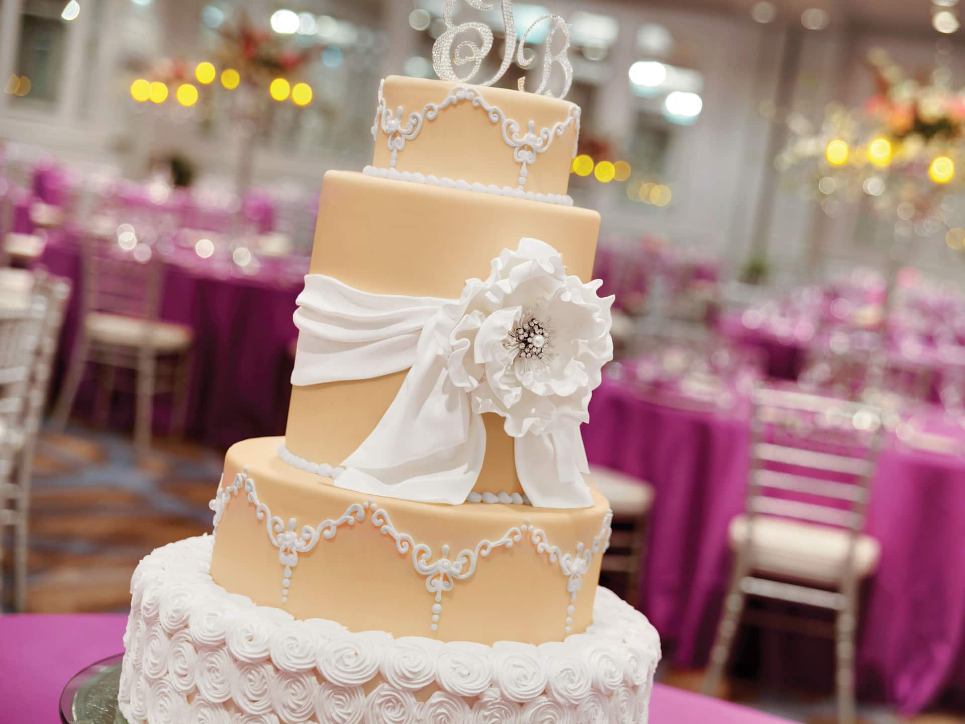 Hyatt Regency Birmingham - The Wynfrey Hotel Ballroom Wedding Cake