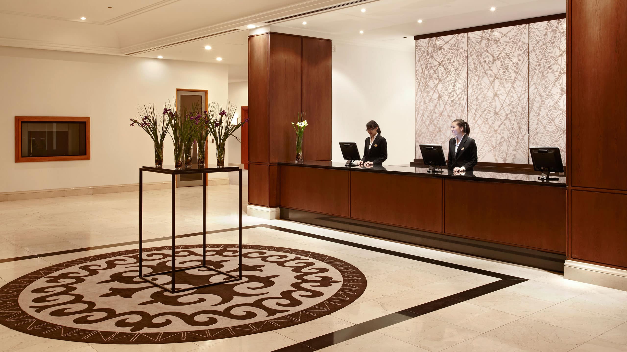 Hyatt Regency Bishkek Front Desk with Staff