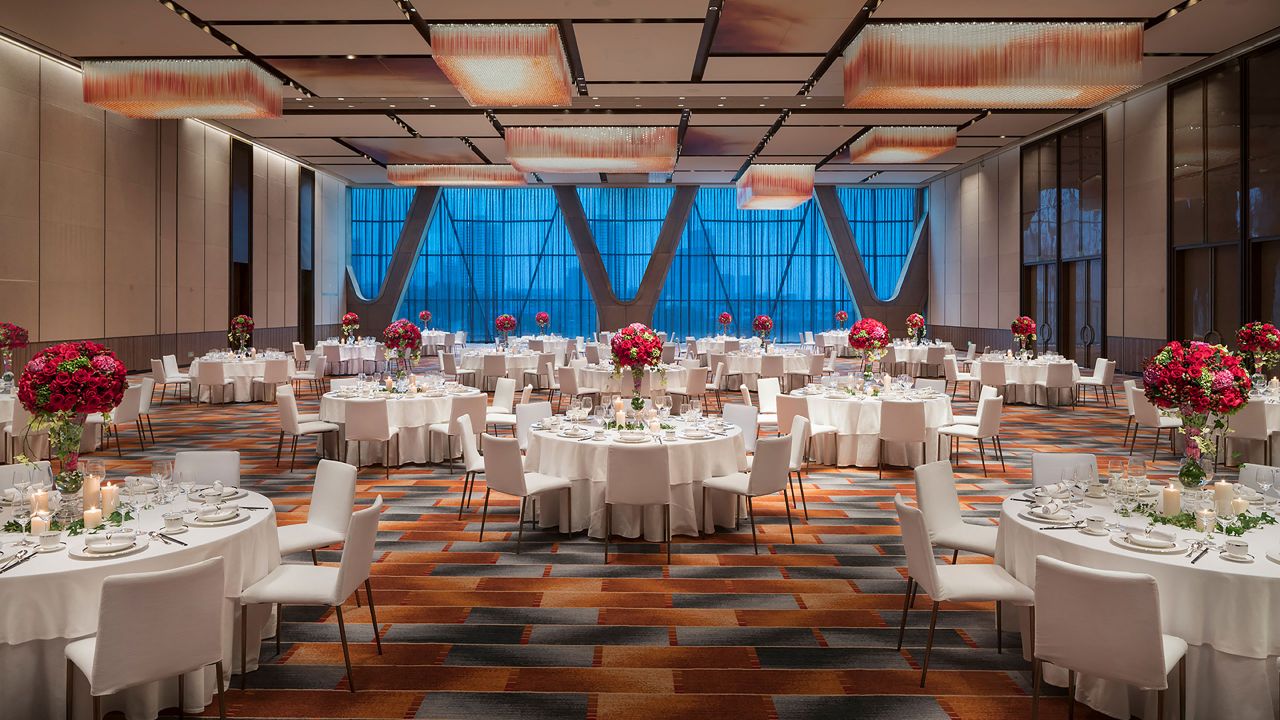Ballroom And Meeting E In Downtown Changsha Grand Hyatt Grand Ballroom Wedding