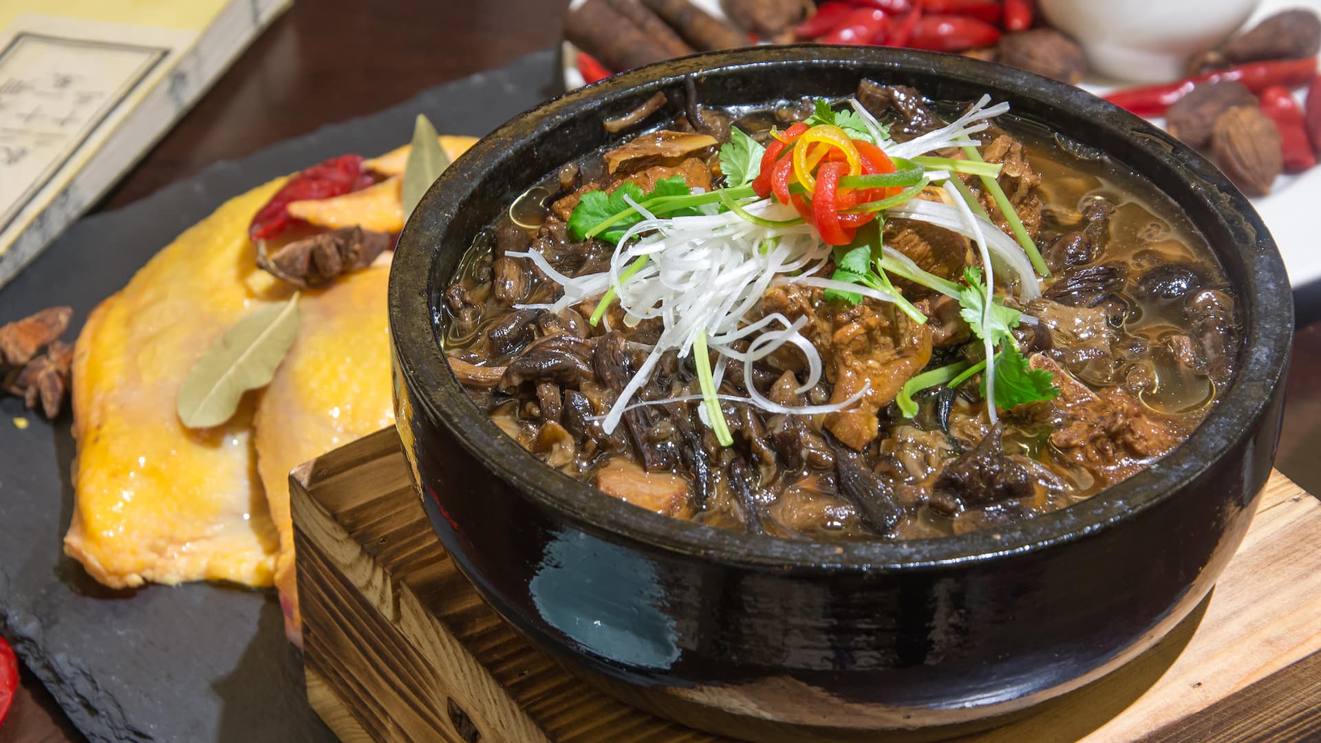 Hyatt Regency Changbaishan Chicken with Mushrooms
