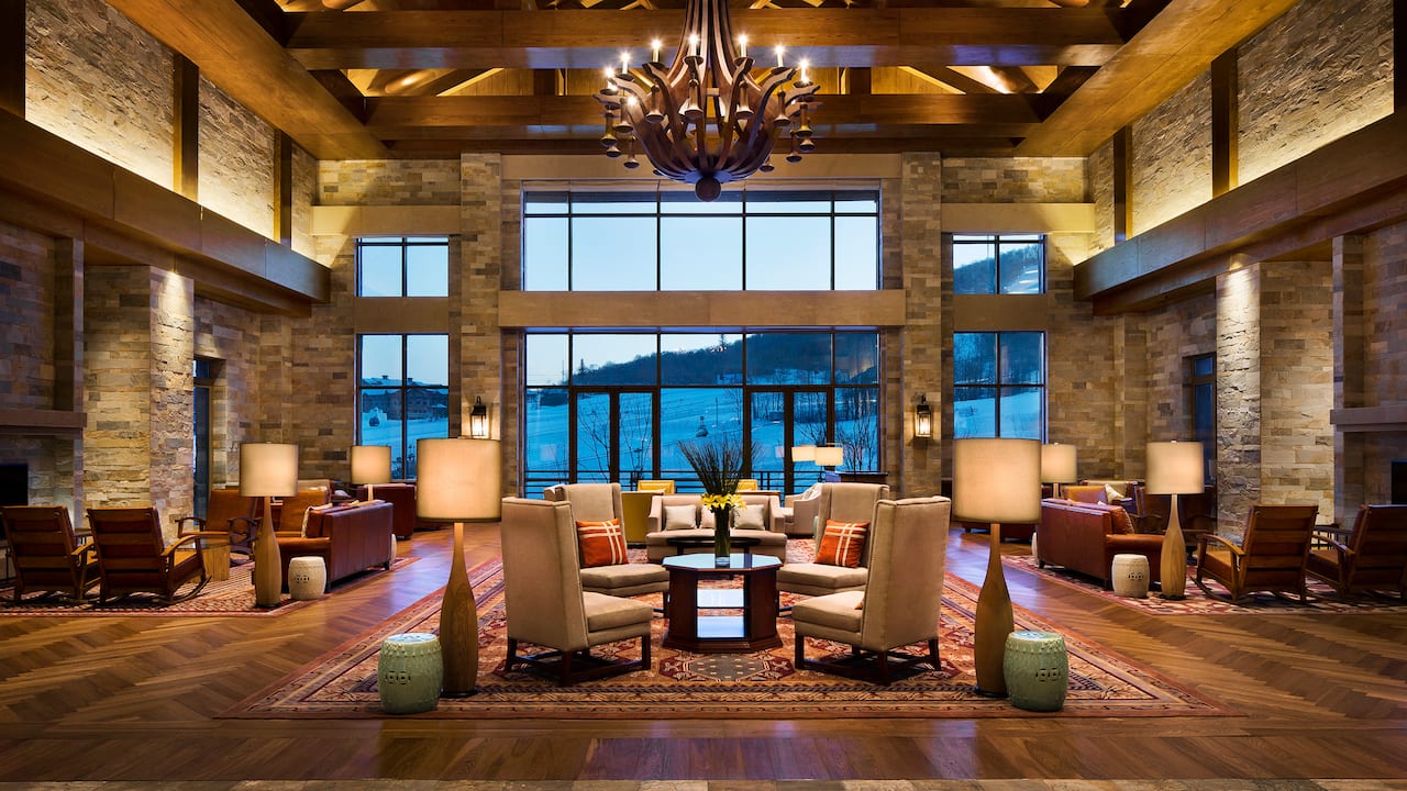 Lobby with ski view