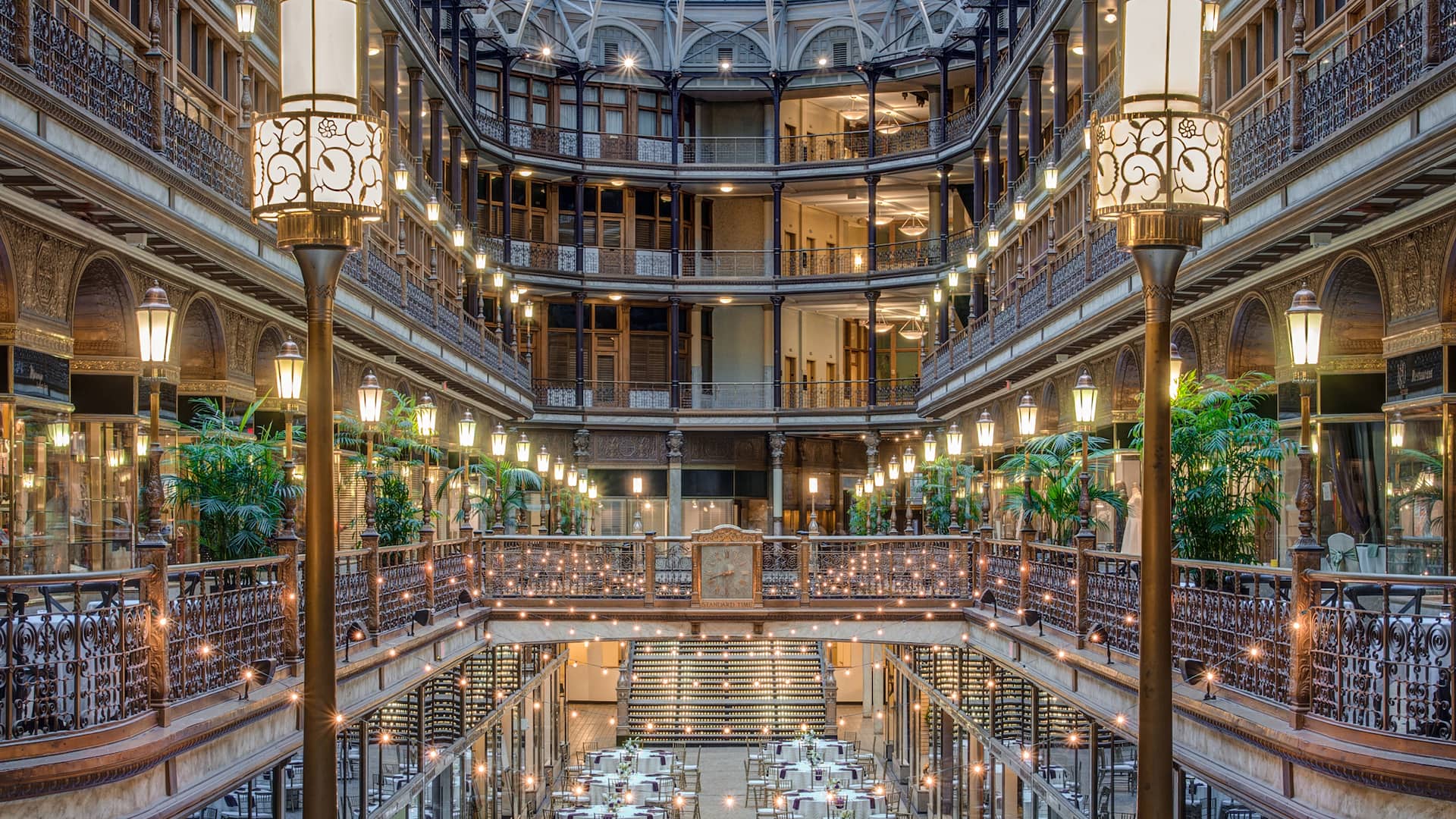 Hyatt Regency Cleveland at The Arcade Arcade Wedding Vertical