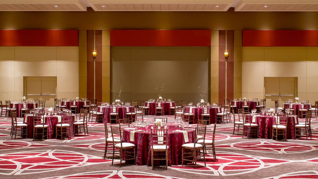 Regency Ballroom banquet setup 