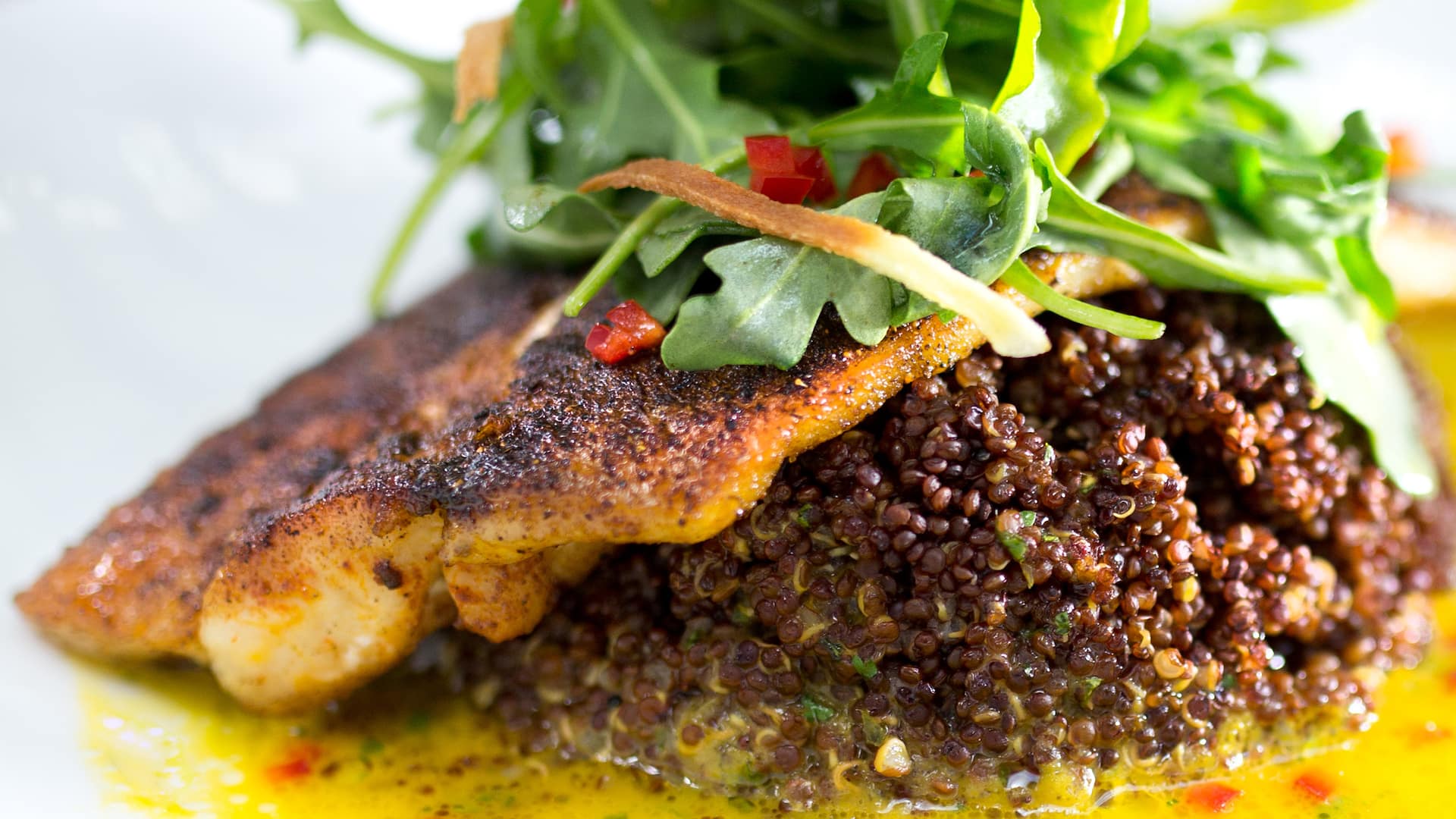 Hyatt Regency Dallas Pan Seared Striped Bass