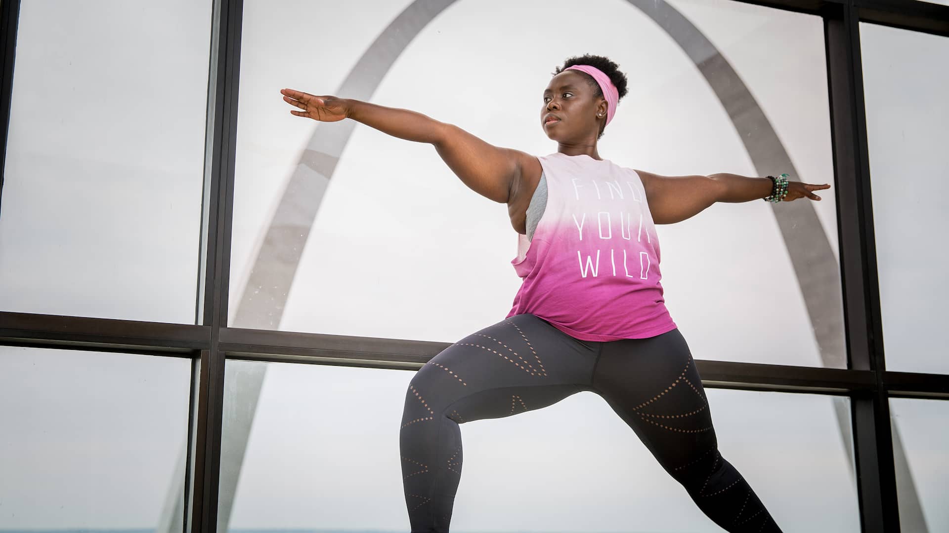 Hyatt Regency St. Louis at The Arch Yoga Warrior Pose