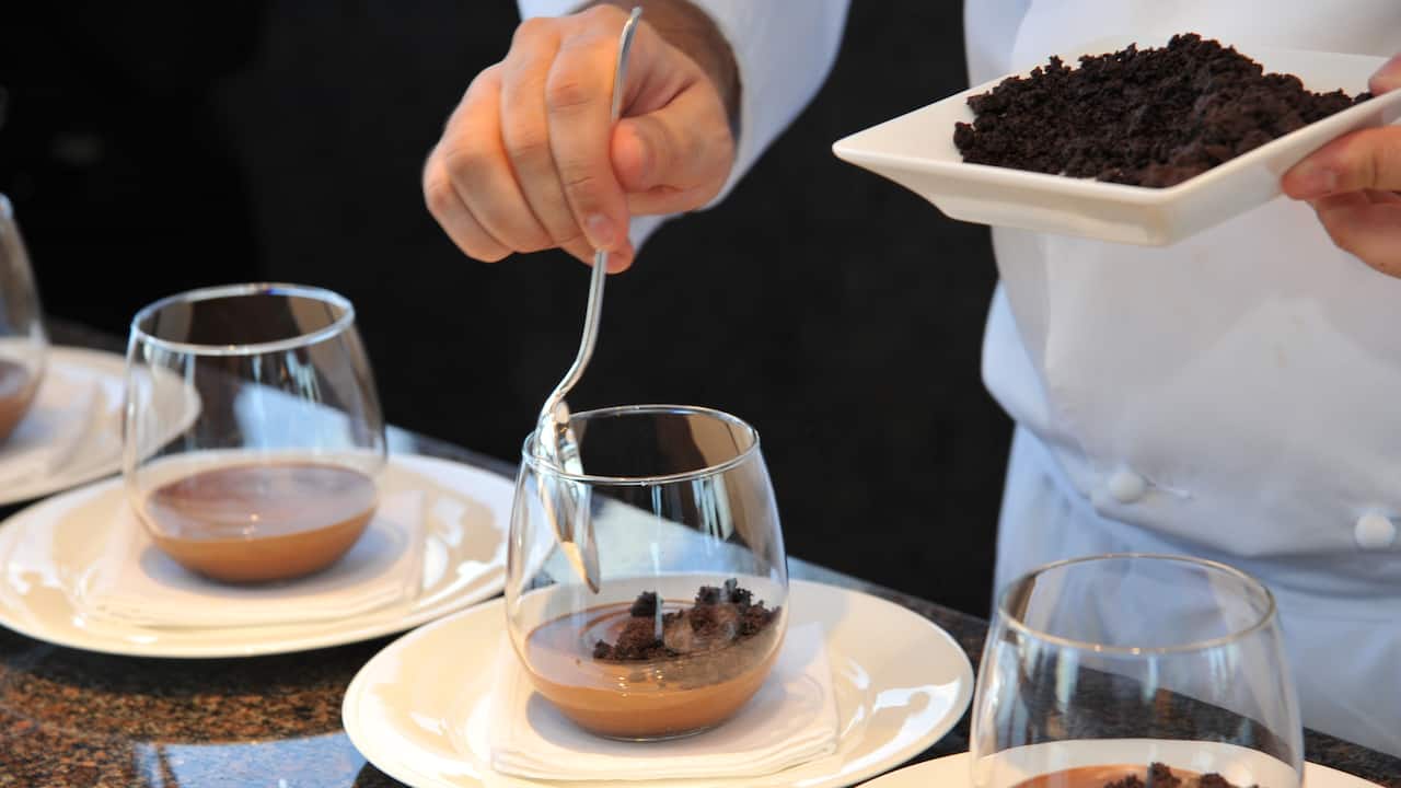 Chocolate dessert by Chef Jimmy Mornet at Hotel Park Hyatt Paris-Vendôme