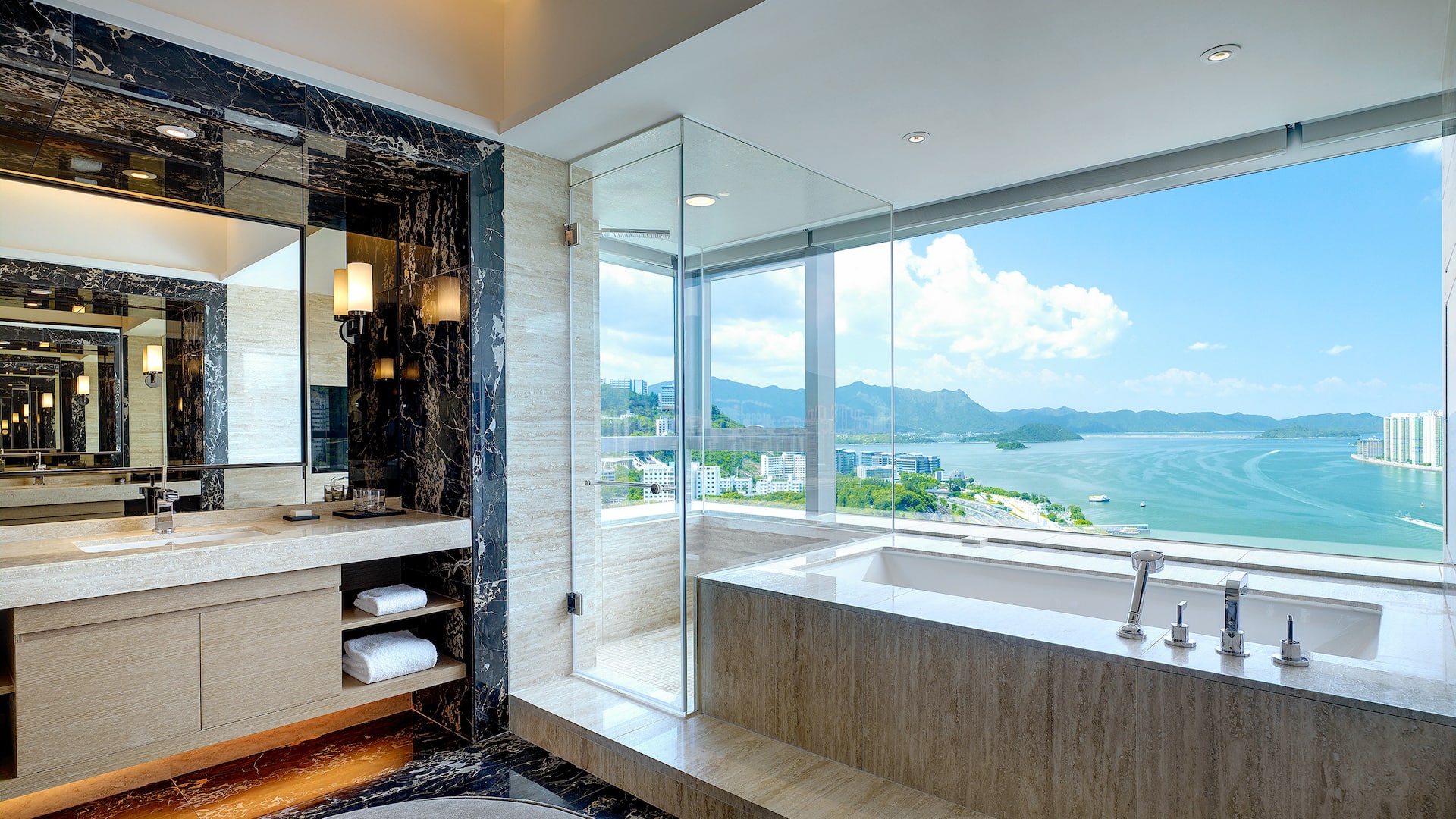 2/2 Hyatt Regency Hong Kong, Sha Tin Presidential Suite Bathroom Angled