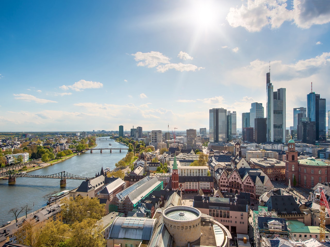 View of Frankfurt from near Hyatt Place Frankfurt Airport