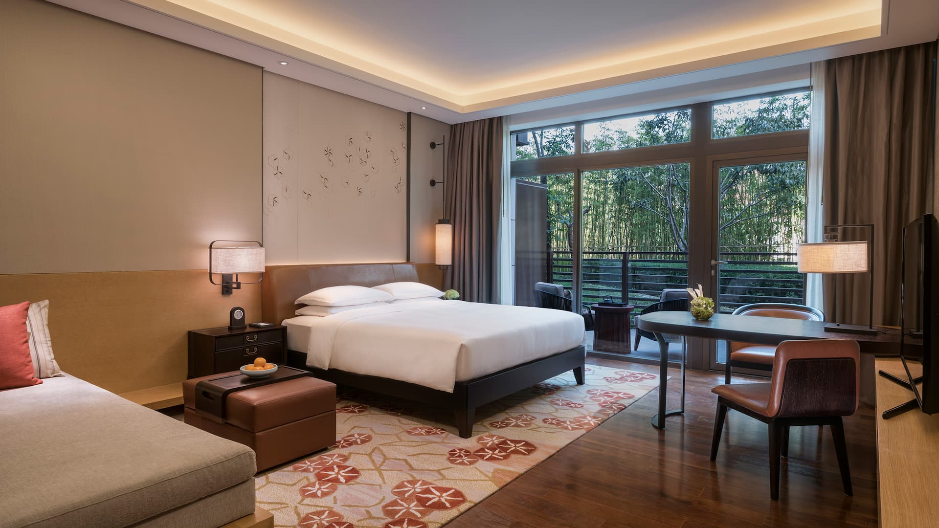 Hyatt Regency Xi'an Guest Room Garden View King Bed