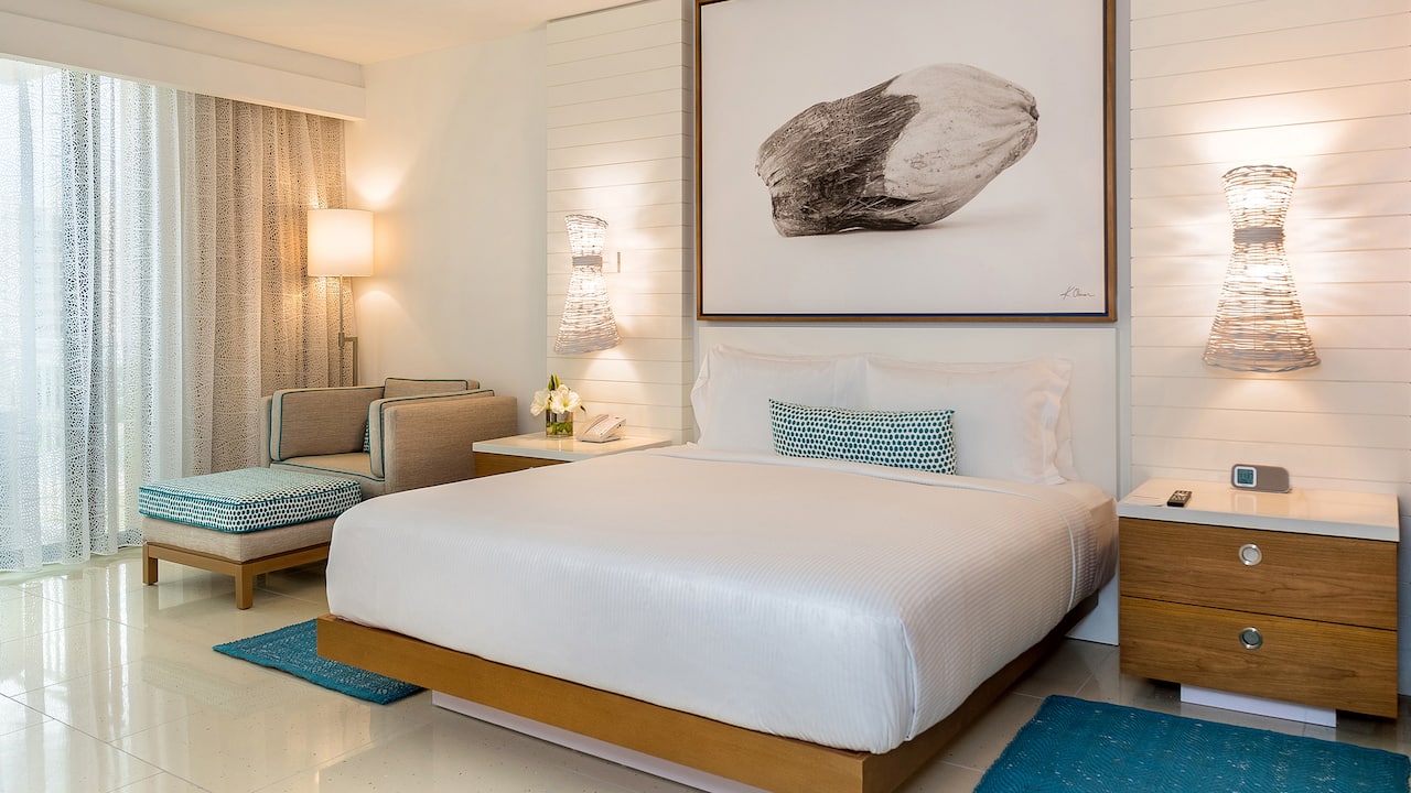 Hotel suite at a beachfront resort hotel in Nassau Bahamas