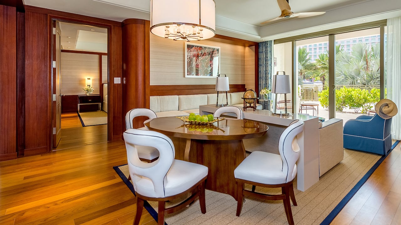 Poolside villa at a Baha Mar resort hotel