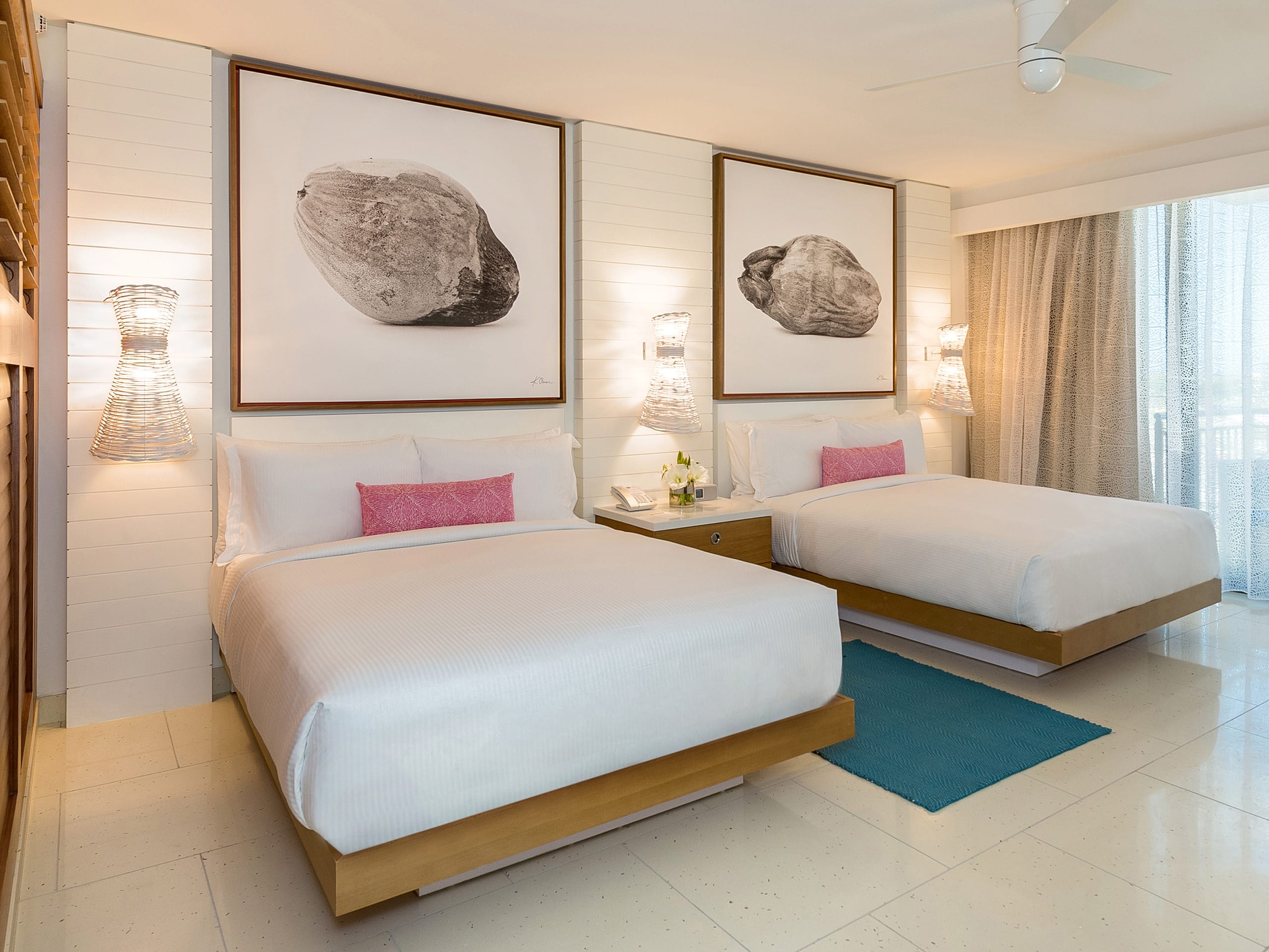 Grand Hyatt Baha Mar West Tower Guestroom Standard Pink Two Queens