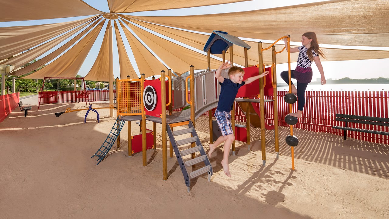 Kids at the Beach at Grand Hyatt Doha Hotel & Villas