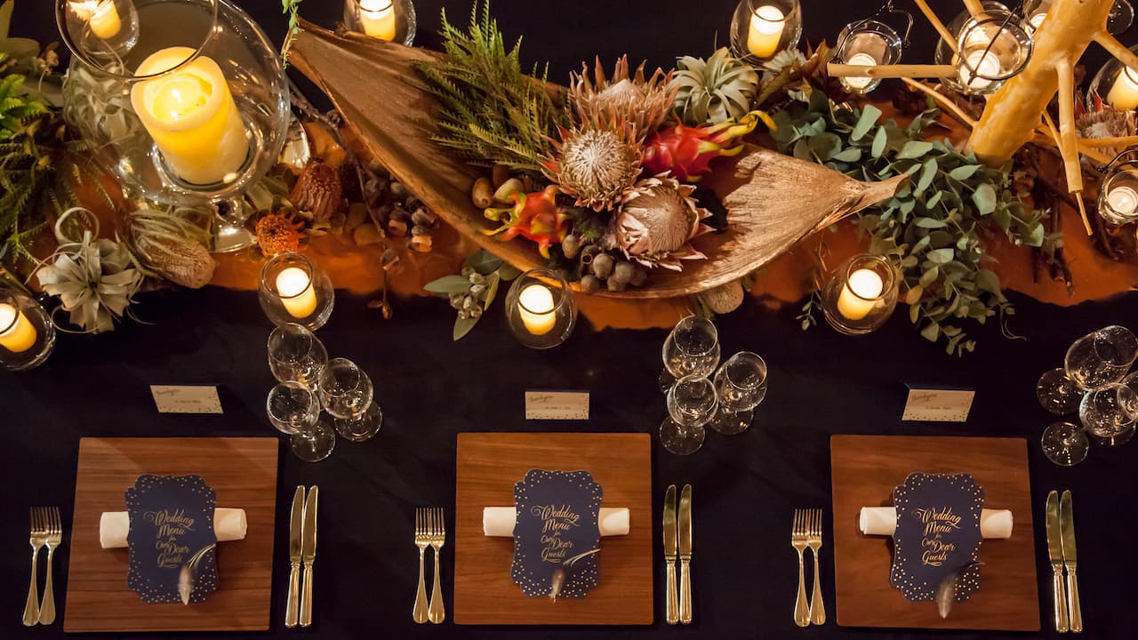 wedding table arrangement