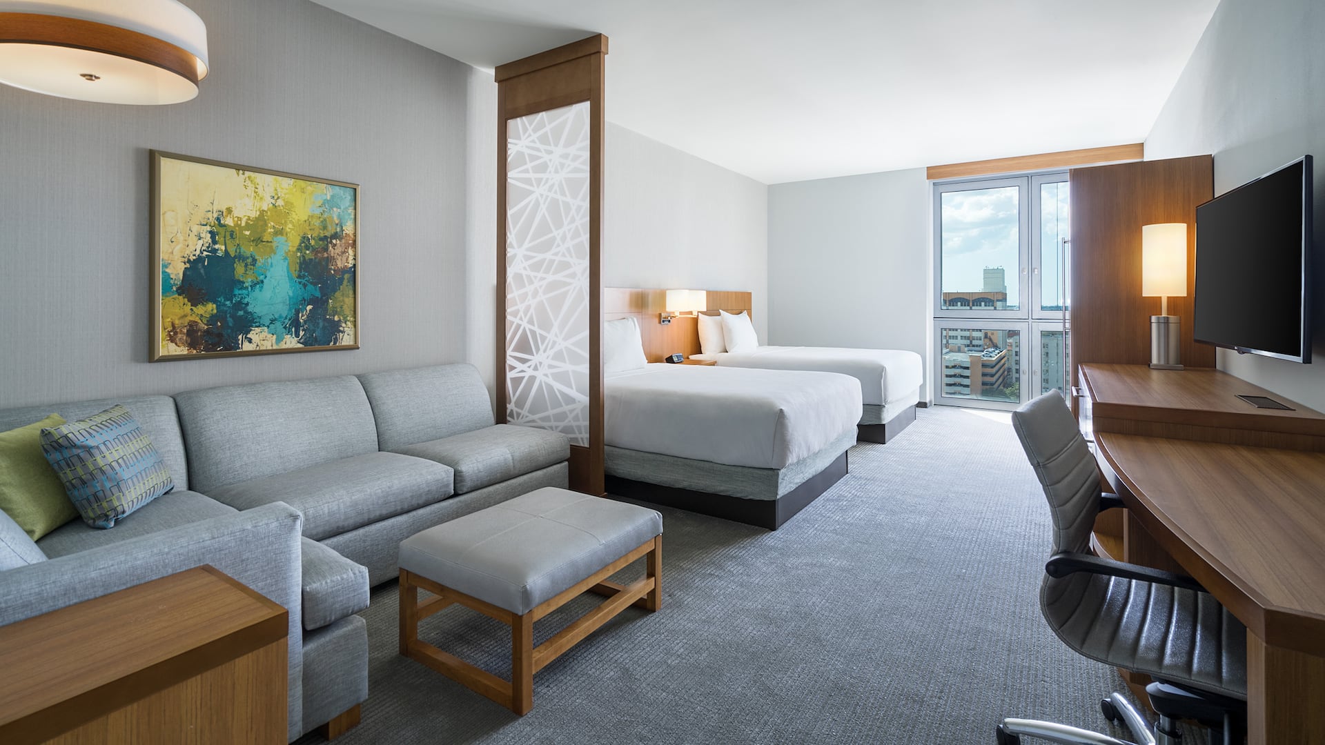Hyatt Place St. Petersburg/Downtown High Floor Two Queens